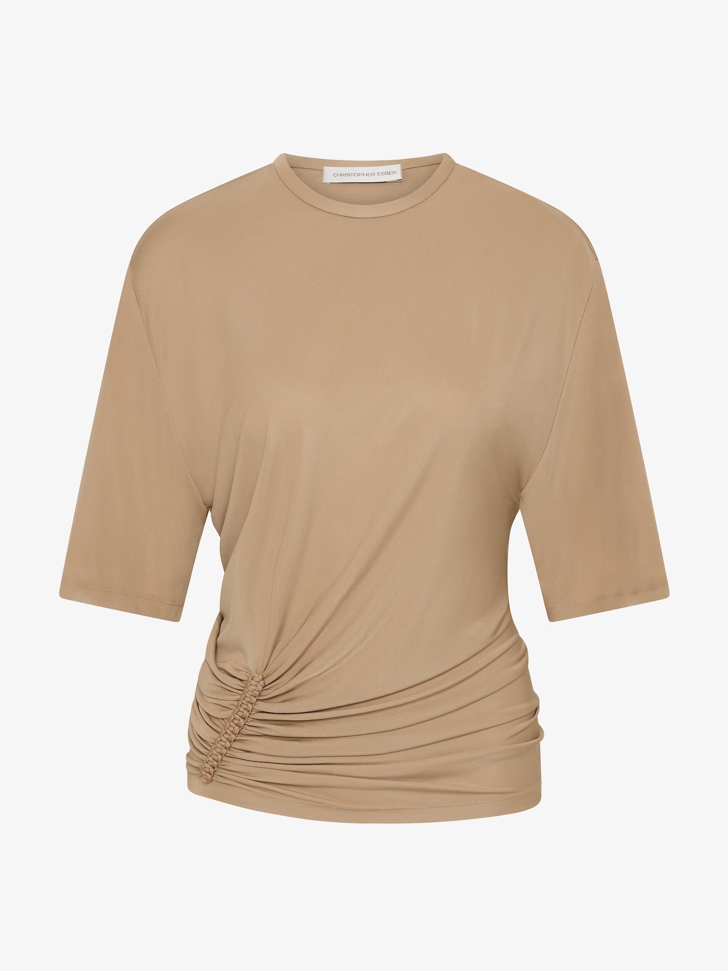 Christopher Esber - Shibari Jersey Ruche Tee - Image 7