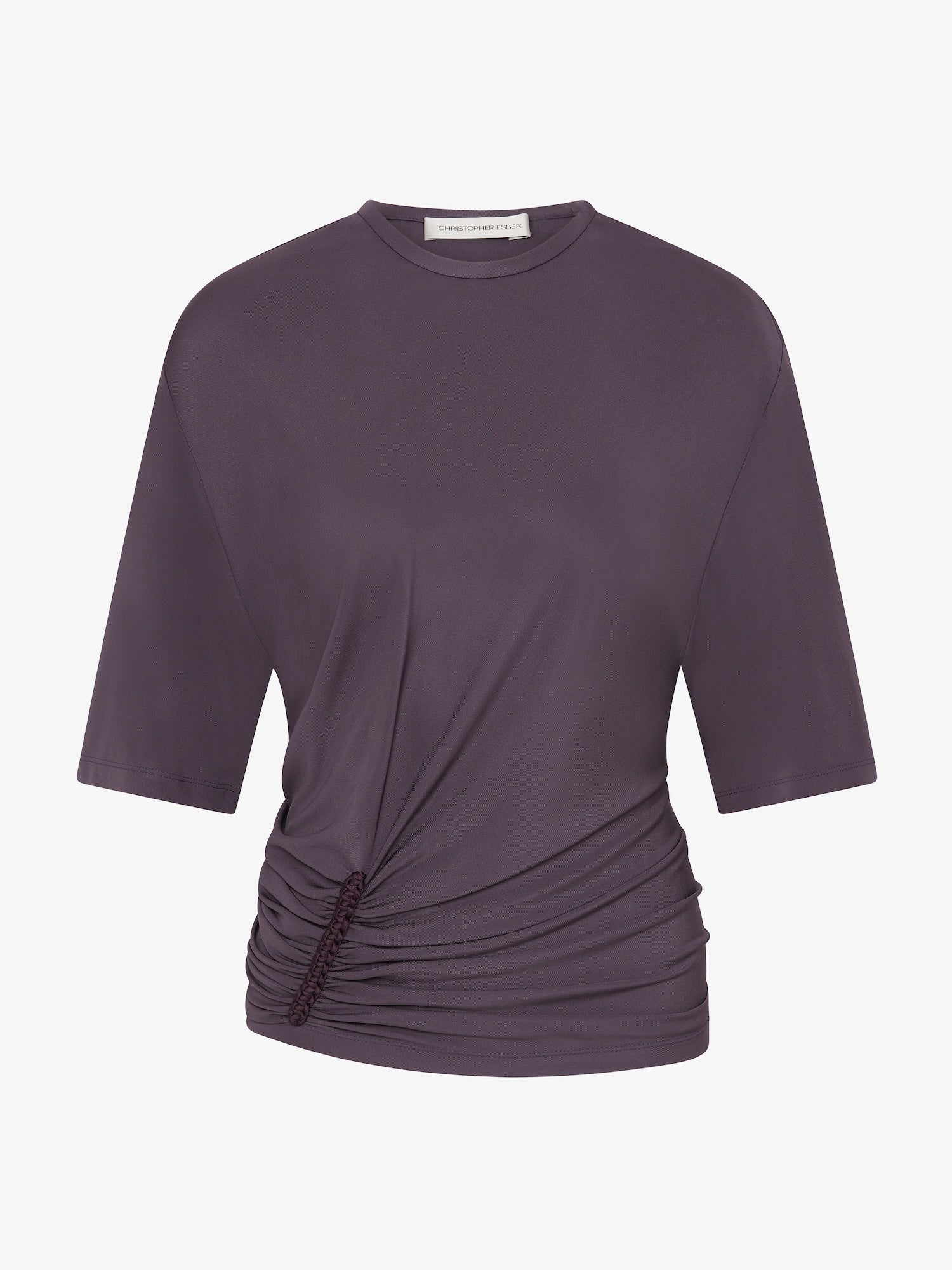 Christopher Esber - Shibari Jersey Ruche Tee - Image 6