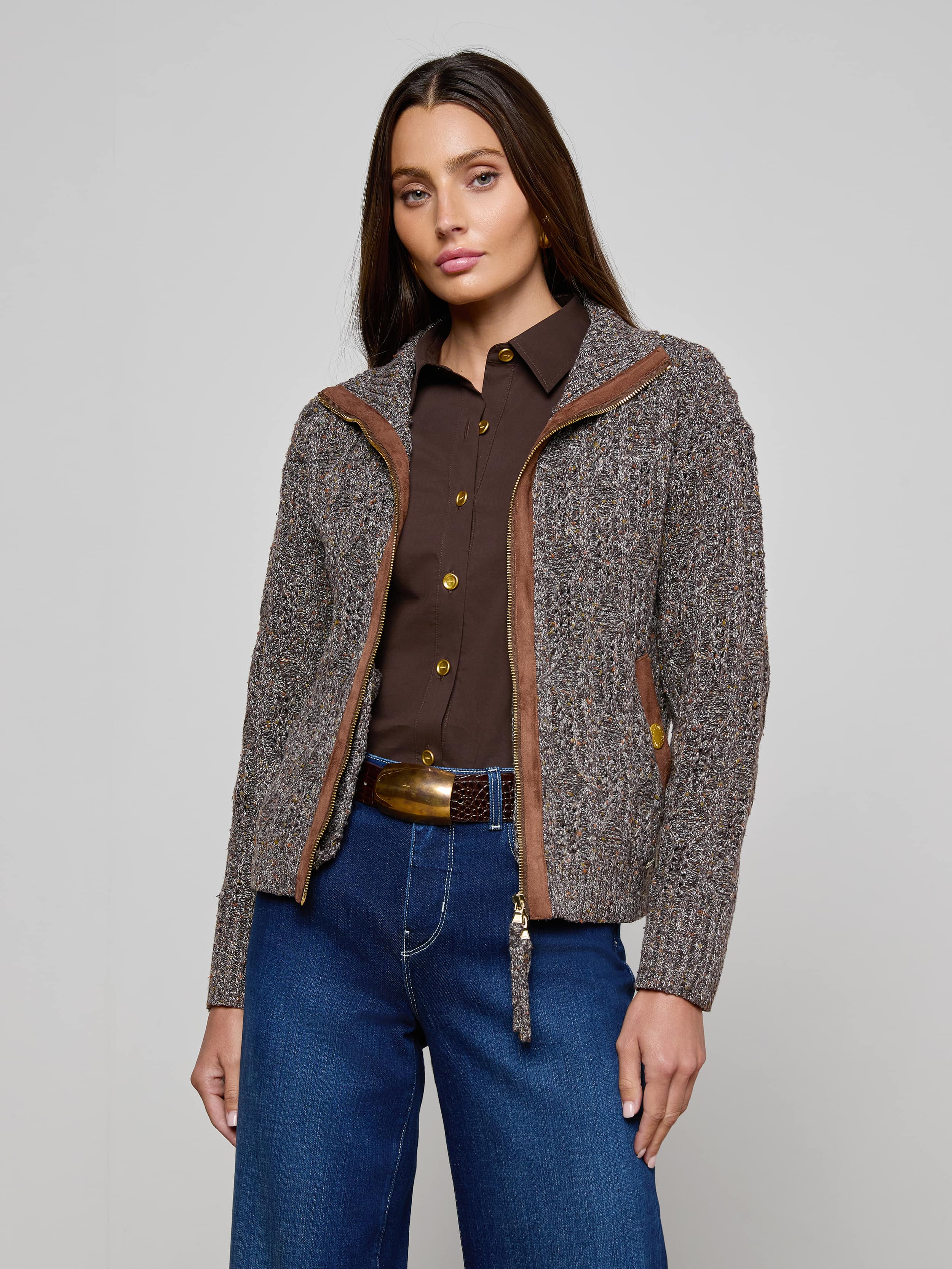 L'AGENCE - Shiloh Cable Knit Cardigan - Image 7
