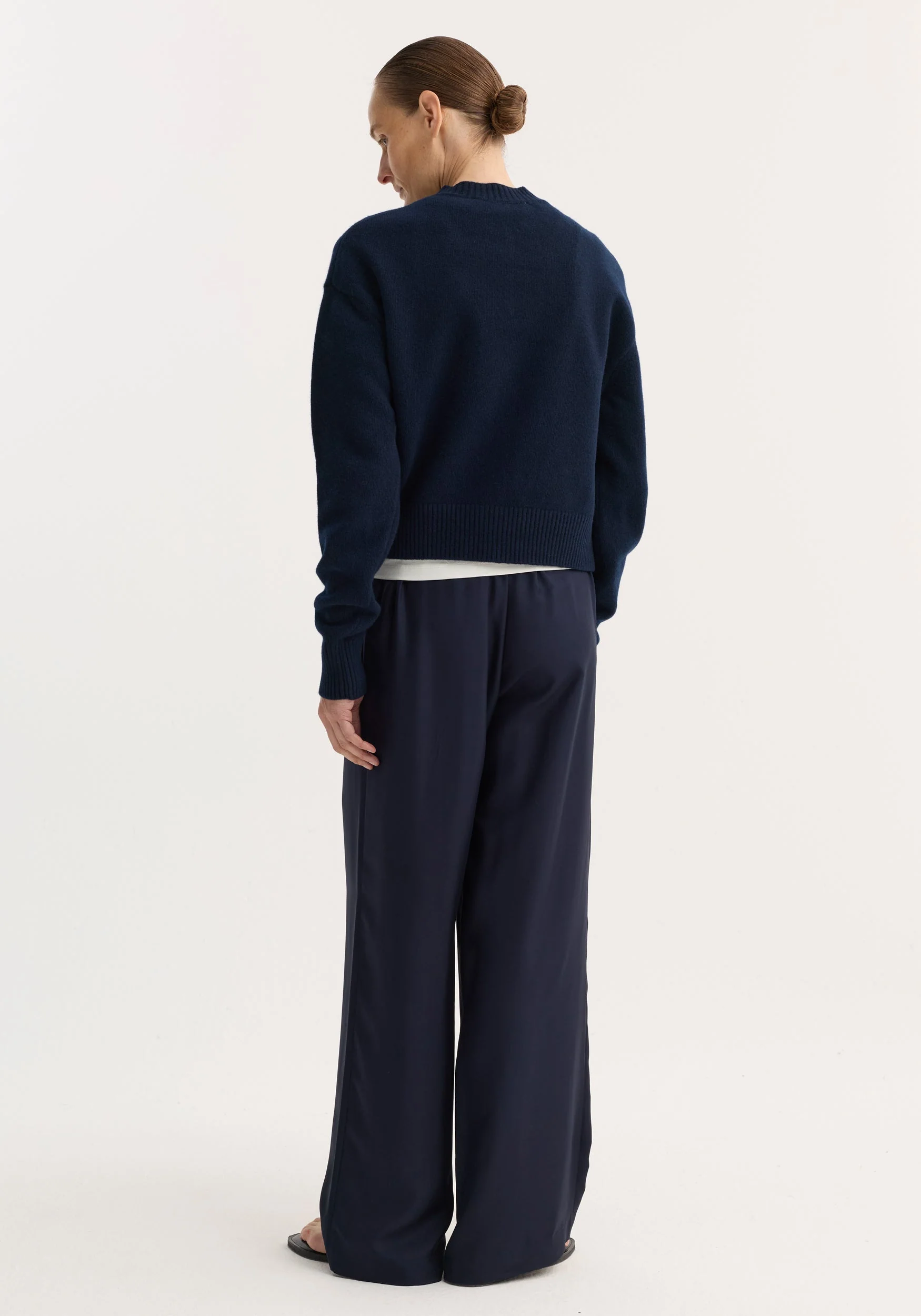 ROHE - Short boiled cardigan | navy - Image 5
