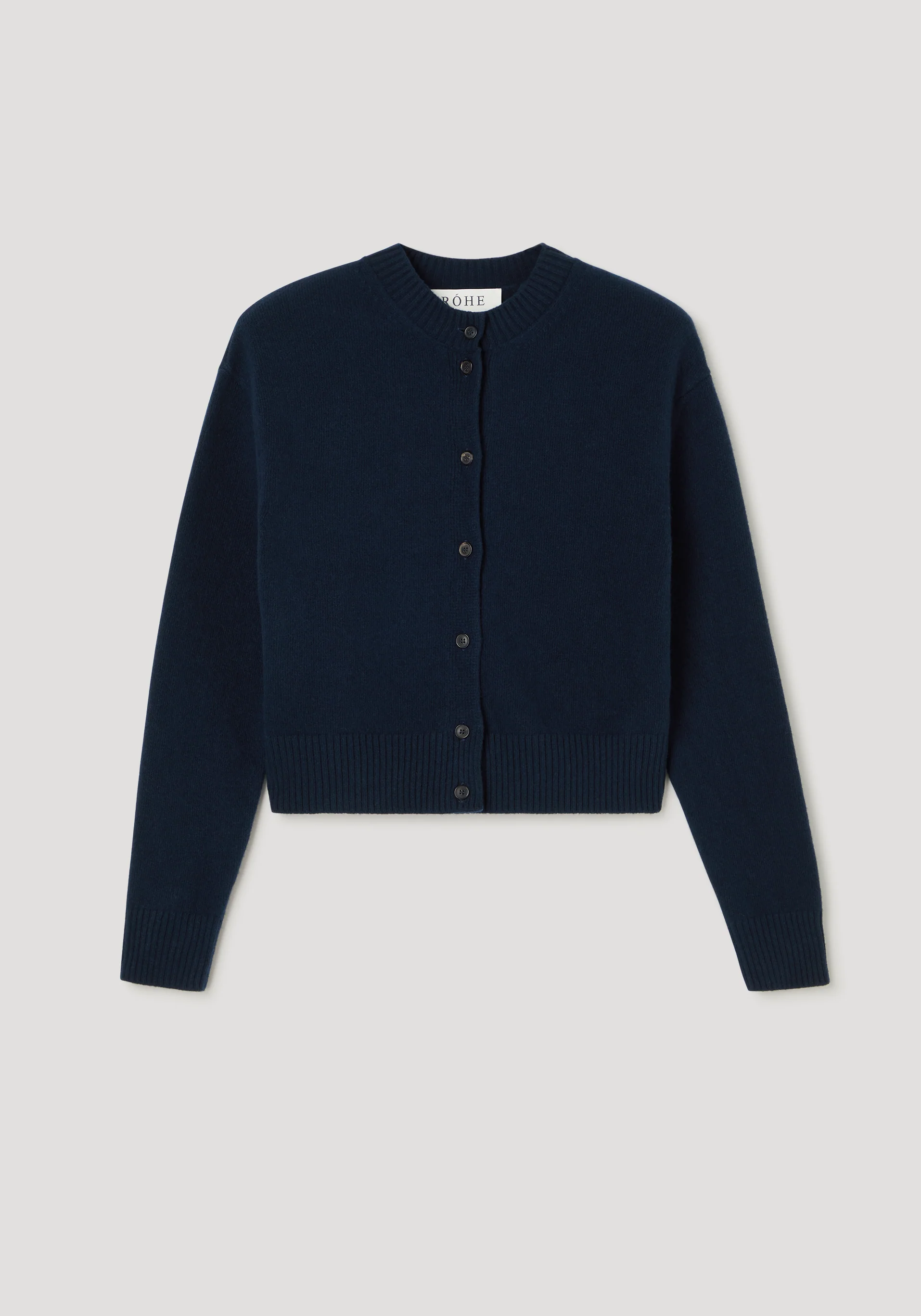ROHE - Short boiled cardigan | navy - Image 6