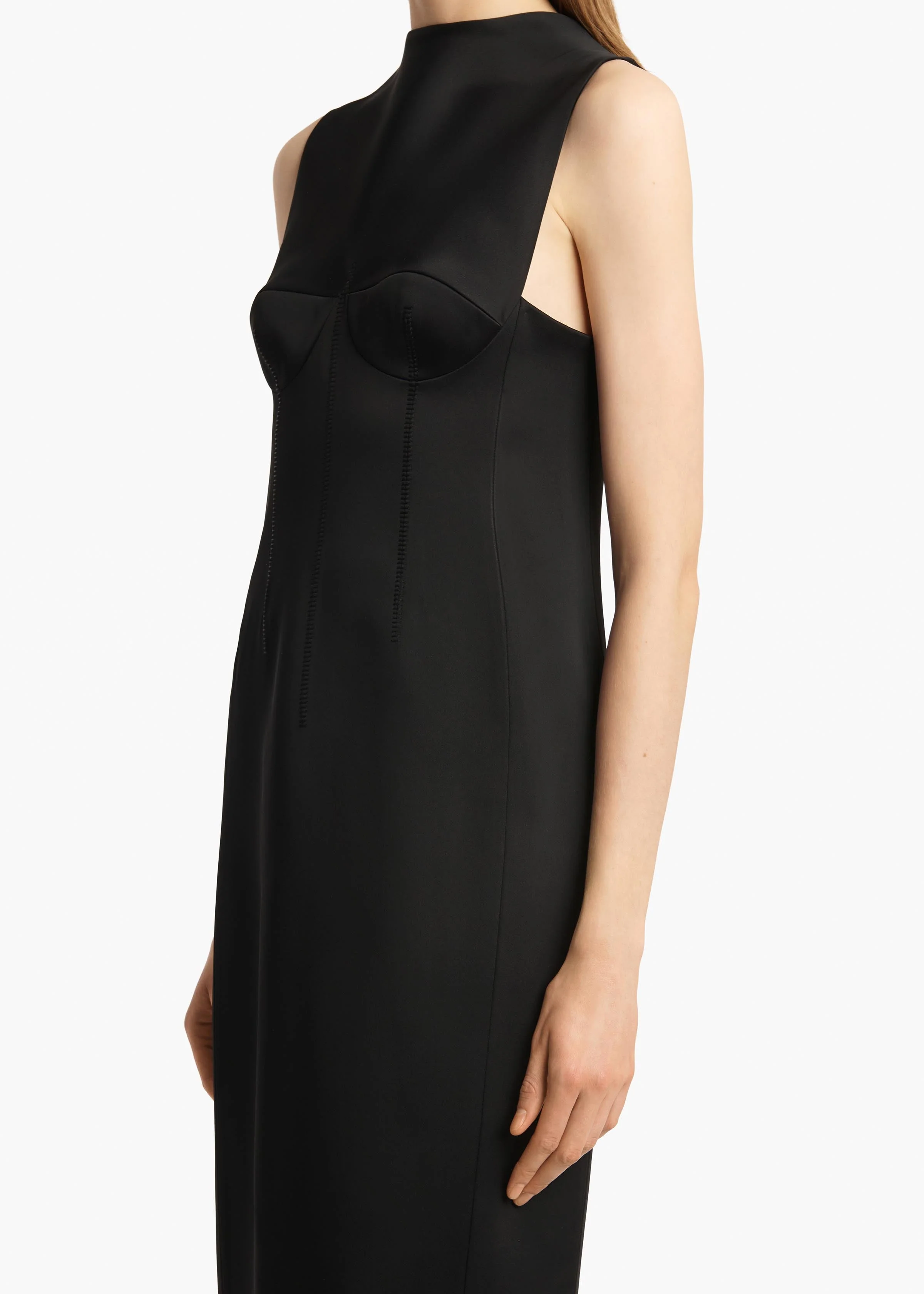 Khaite - Shoshanna Dress in Black - Image 12