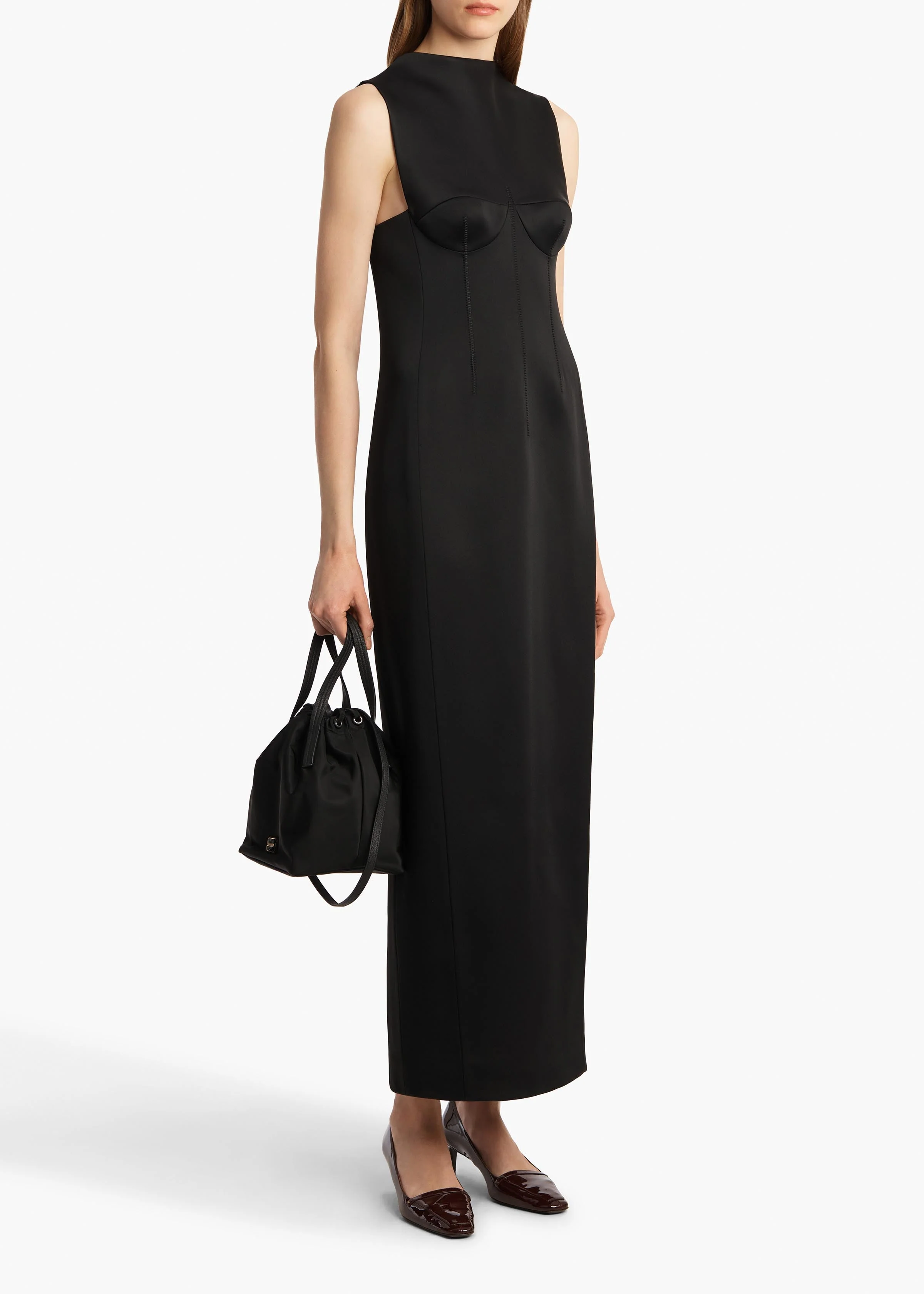 Khaite - Shoshanna Dress in Black - Image 2
