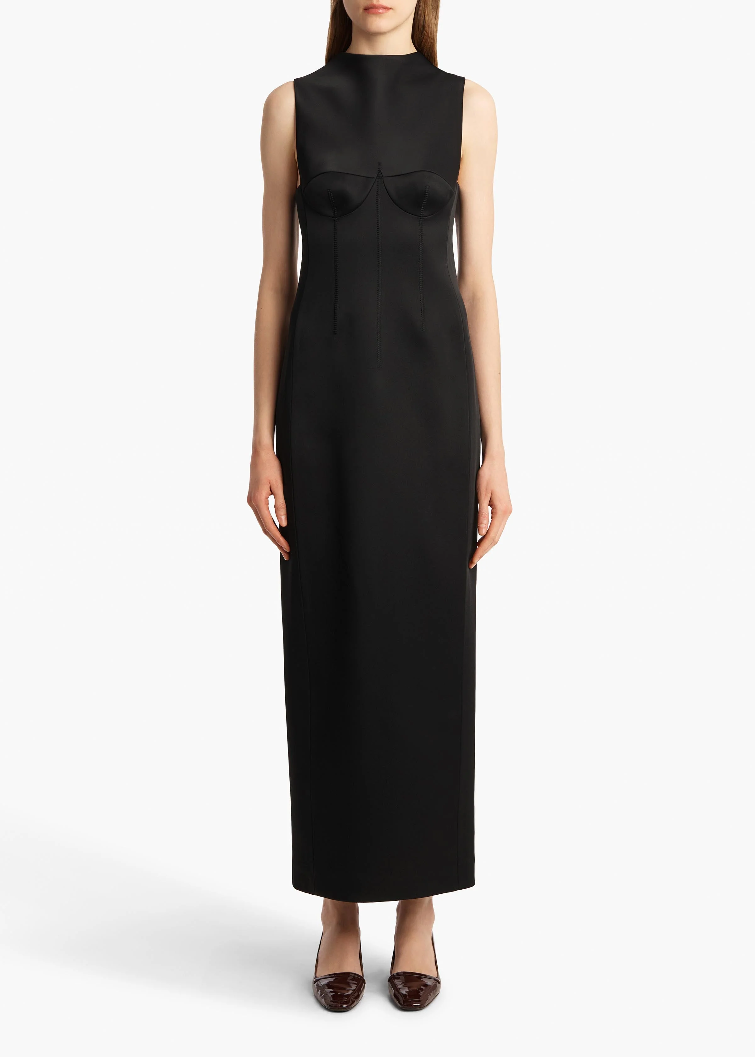 Khaite - Shoshanna Dress in Black - Image 3
