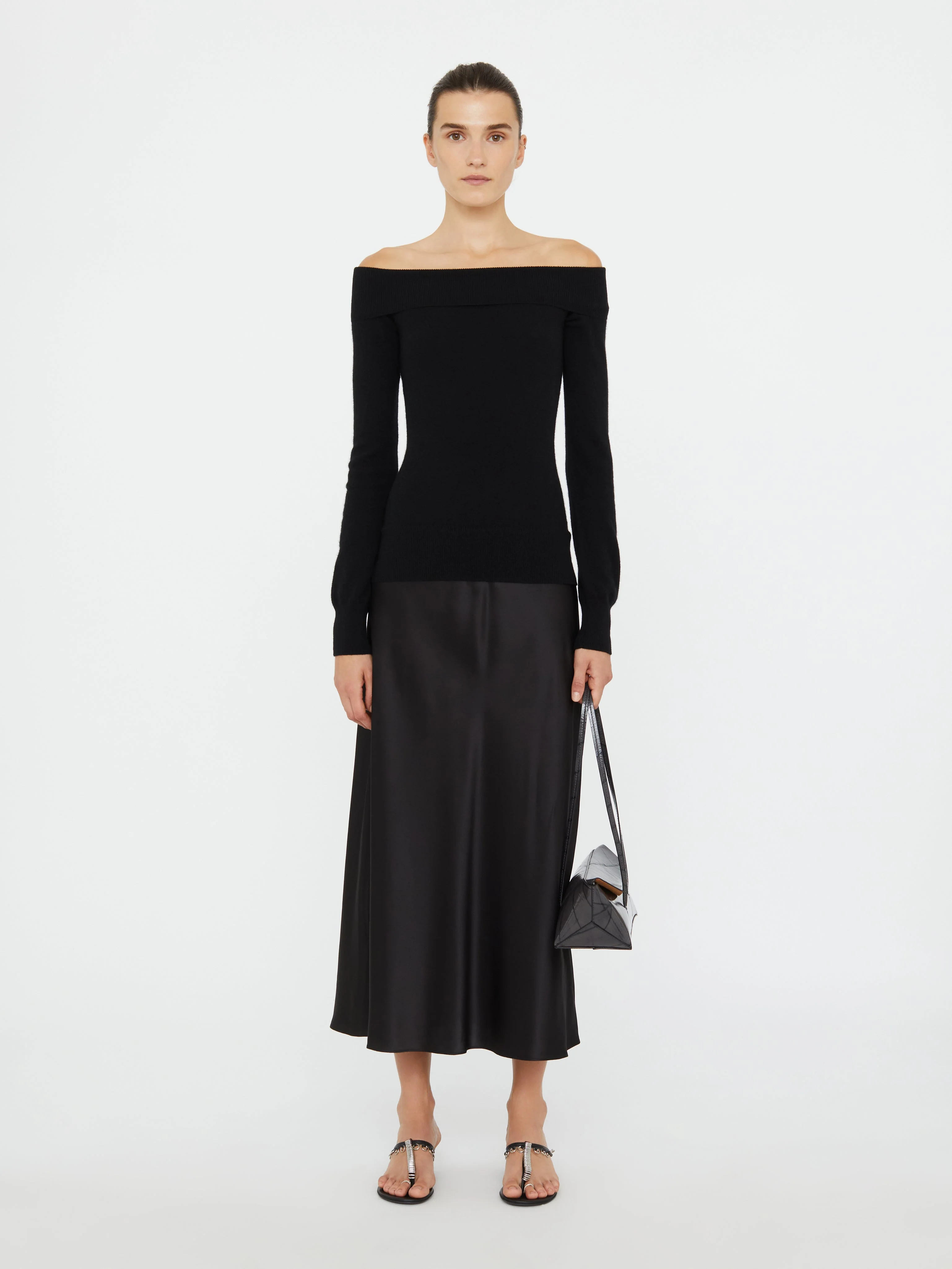 Christopher Esber - Shoulderless Cashmere Monument Dress - Image 2