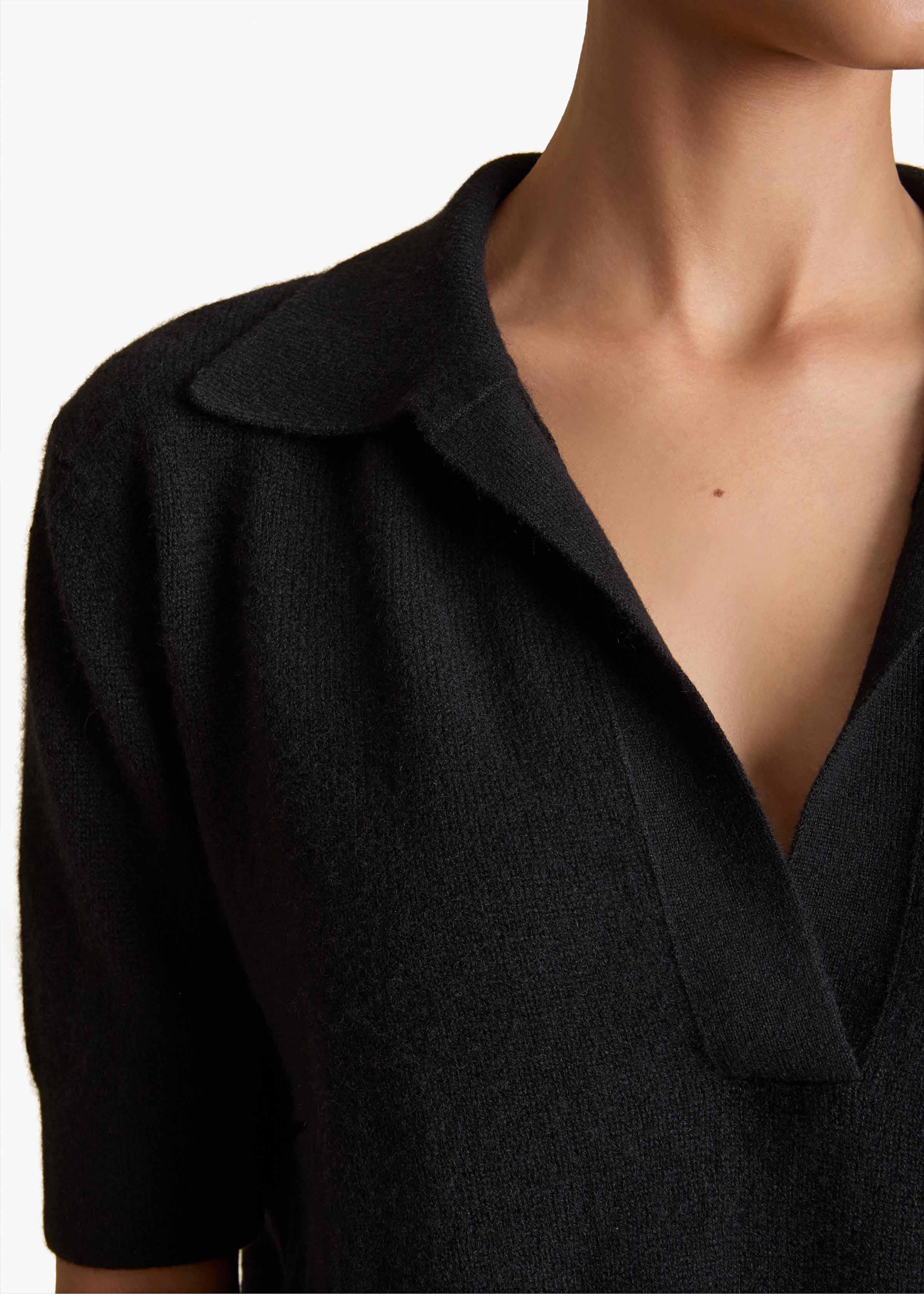 Khaite - Shrunken Jo Sweater in Black - Image 6