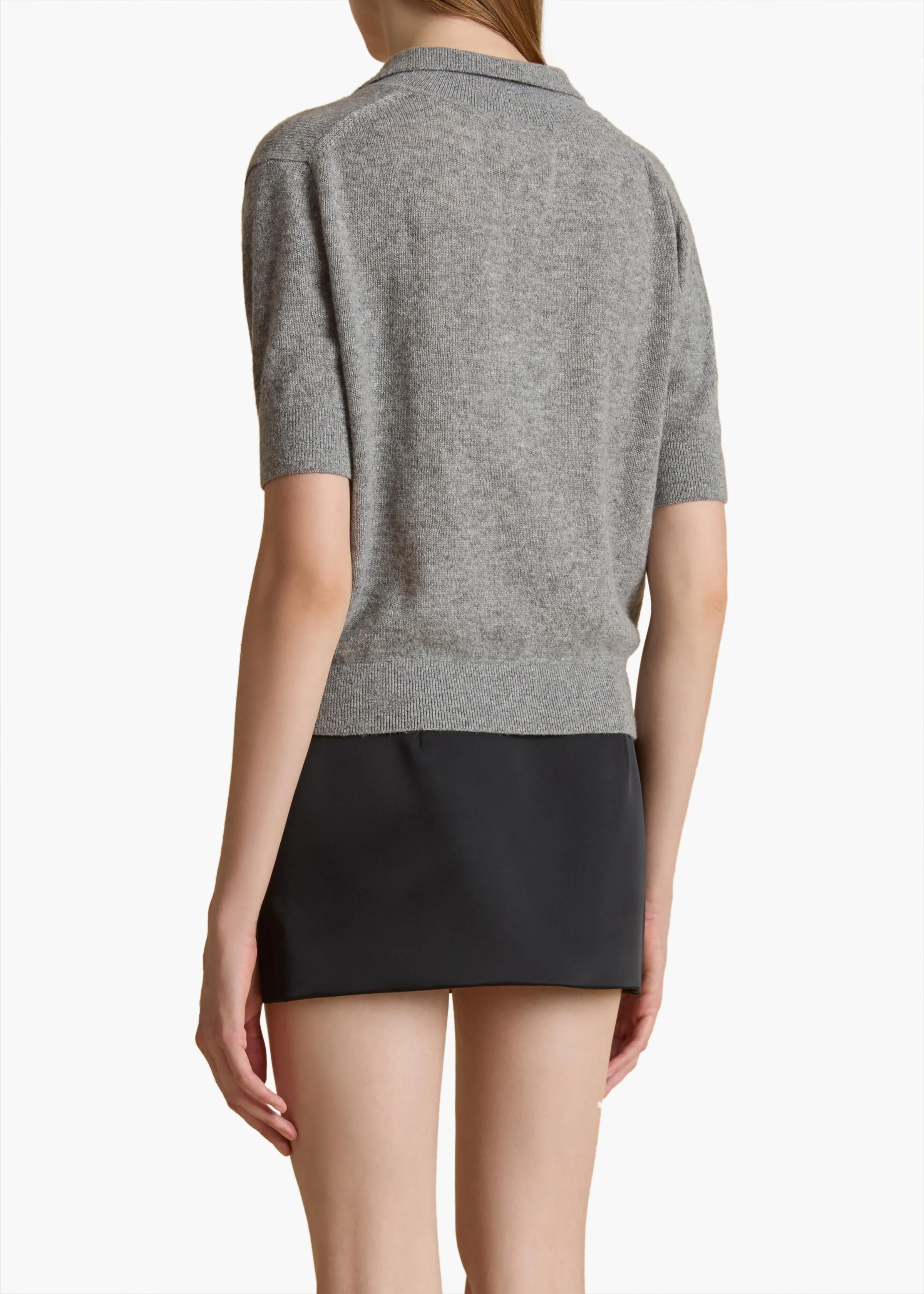 Khaite - Shrunken Jo Sweater in Warm Grey - Image 4