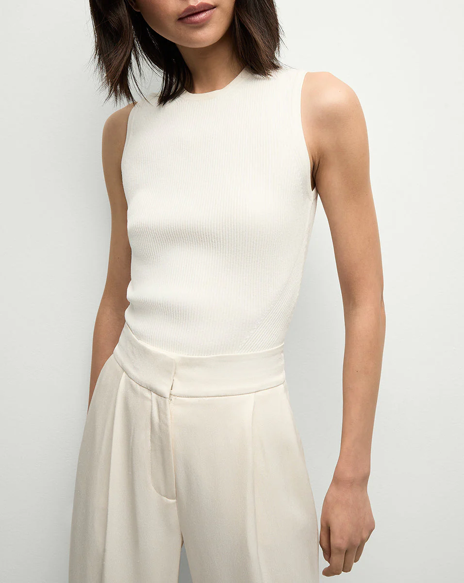 Veronica Beard - Sid Crewneck Knit Tank Top