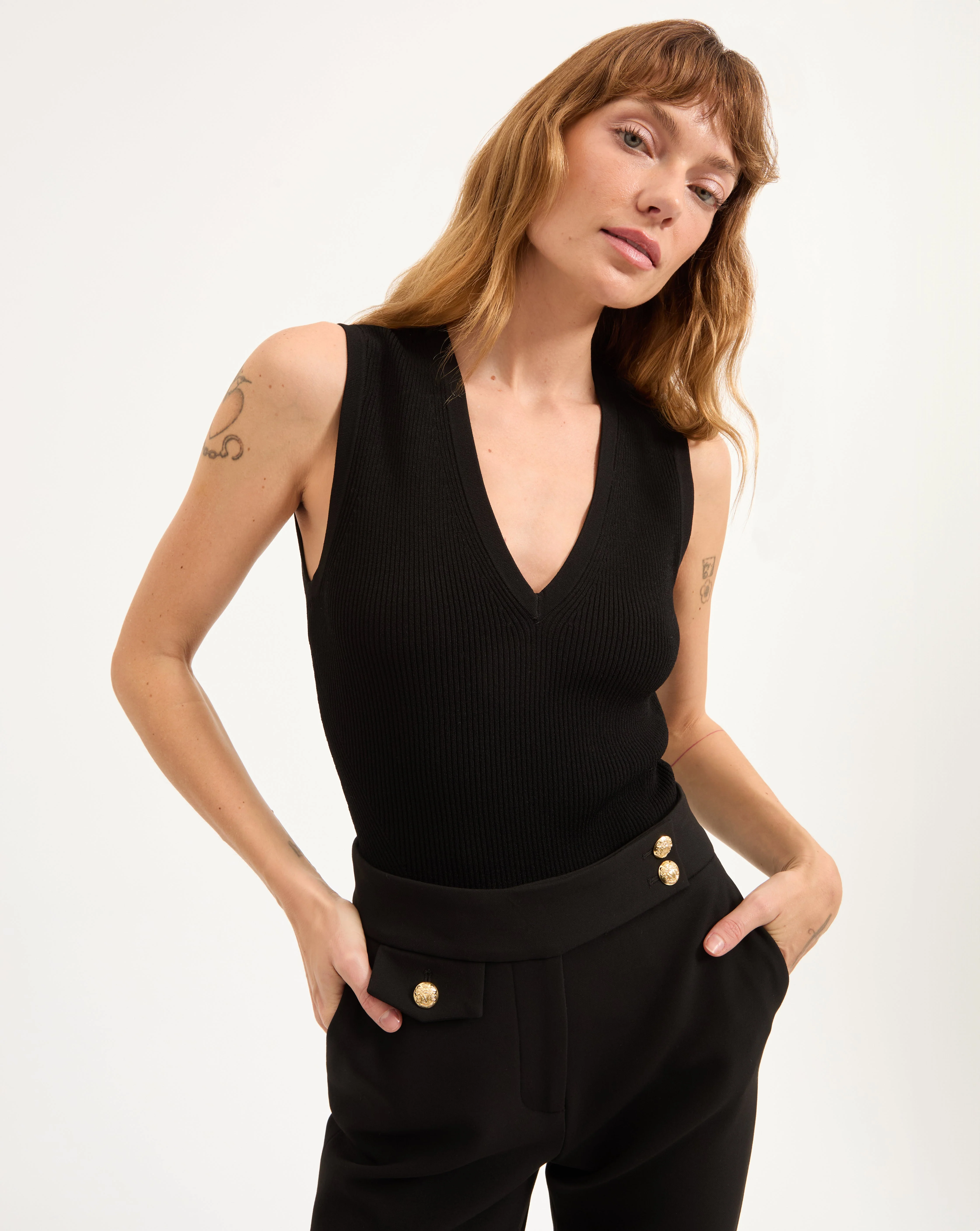 Veronica Beard - Sid Knit Tank Top