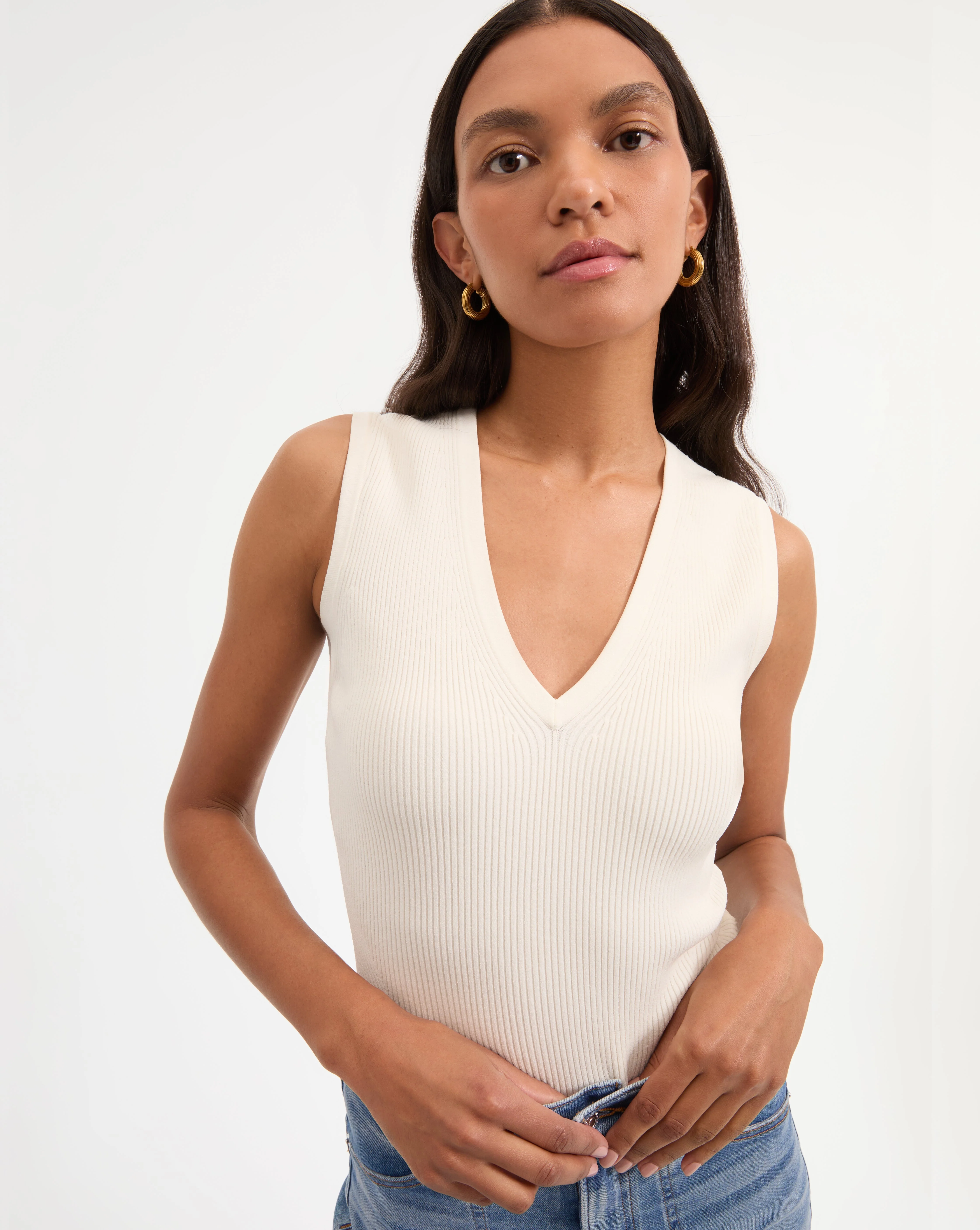 Veronica Beard - Sid Knit Tank Top