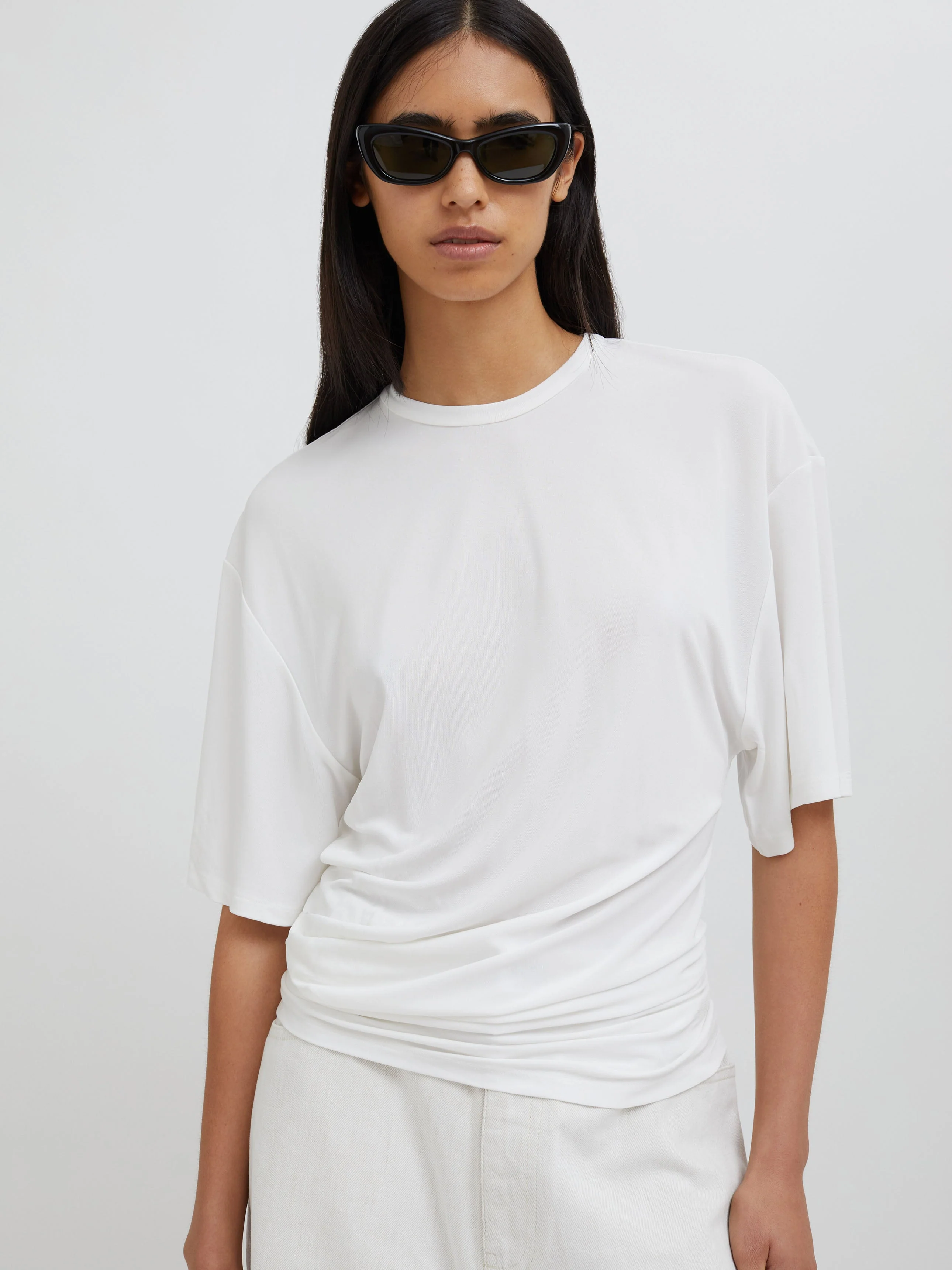 Christopher Esber - Side Cowl Waist Tee