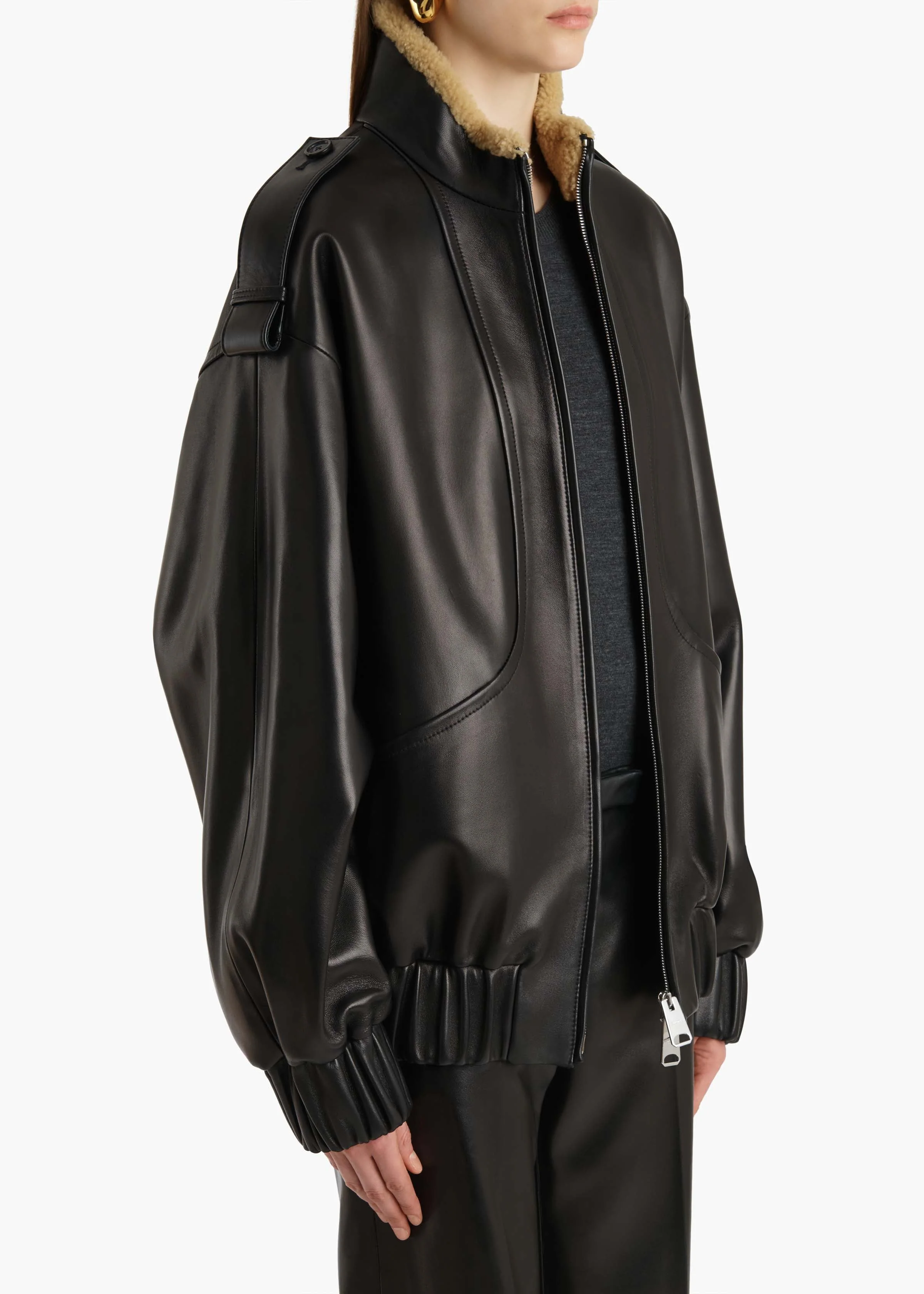 Khaite - Sigi Jacket in Black Leather - Image 13
