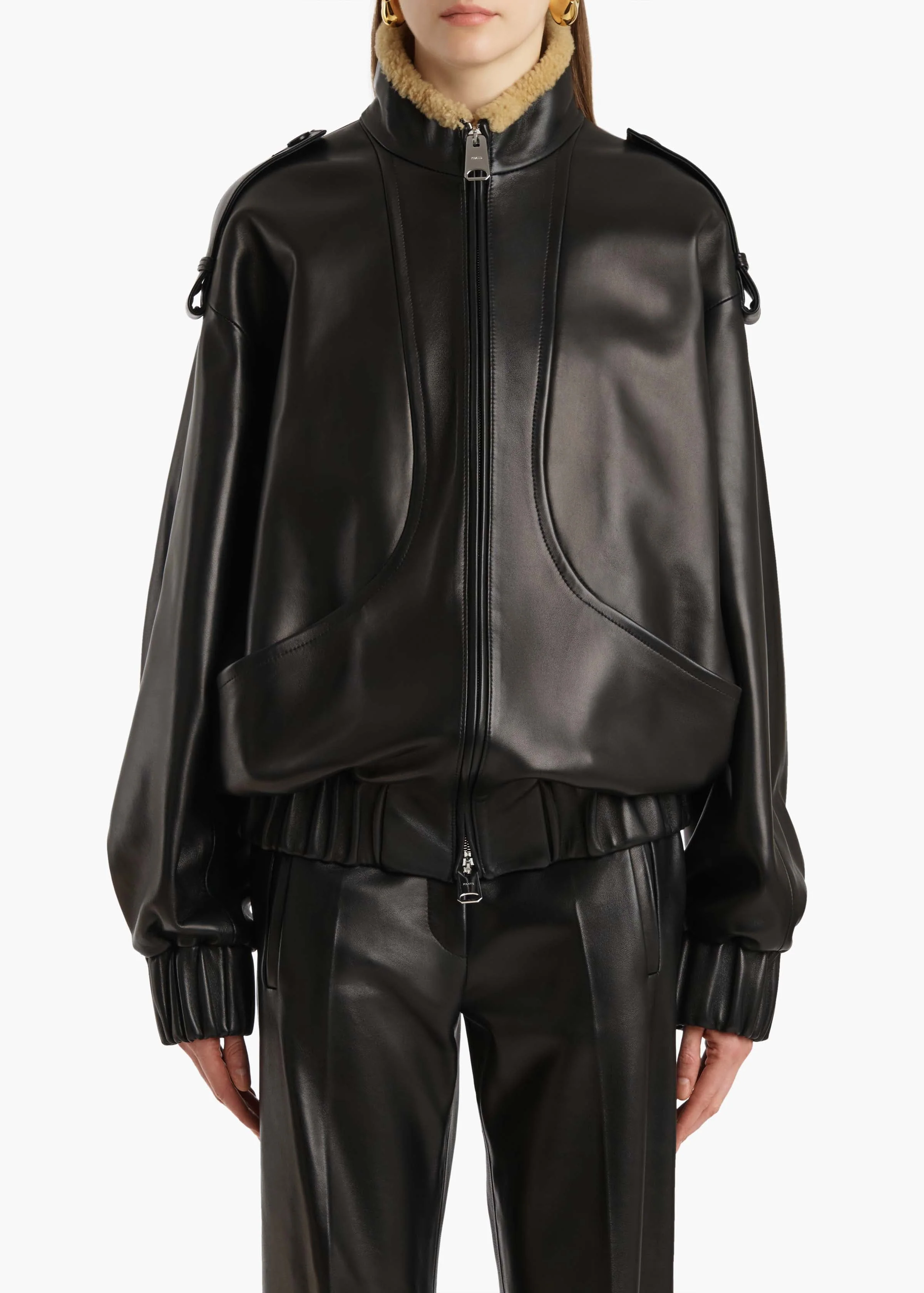 Khaite - Sigi Jacket in Black Leather - Image 3