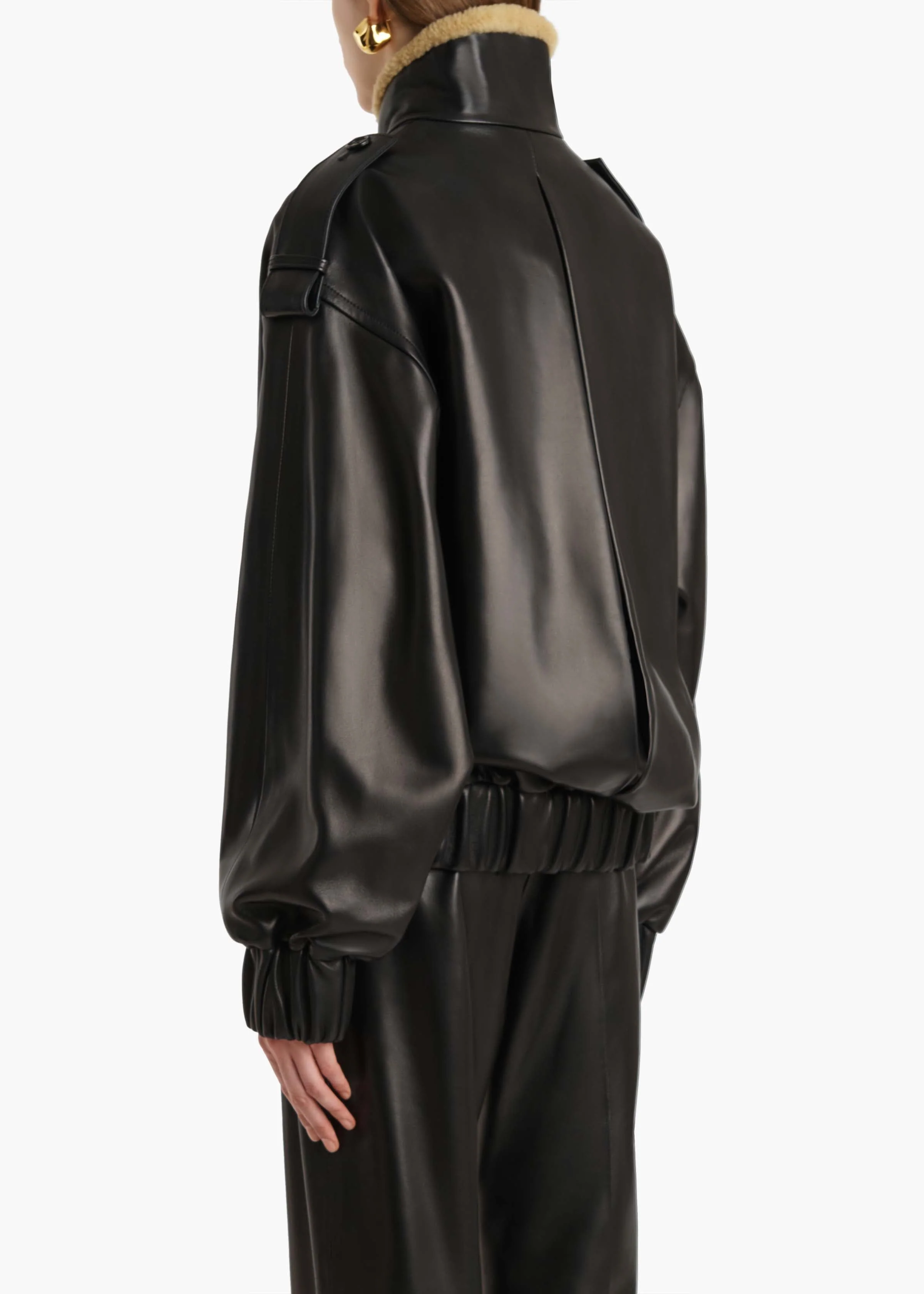 Khaite - Sigi Jacket in Black Leather - Image 4