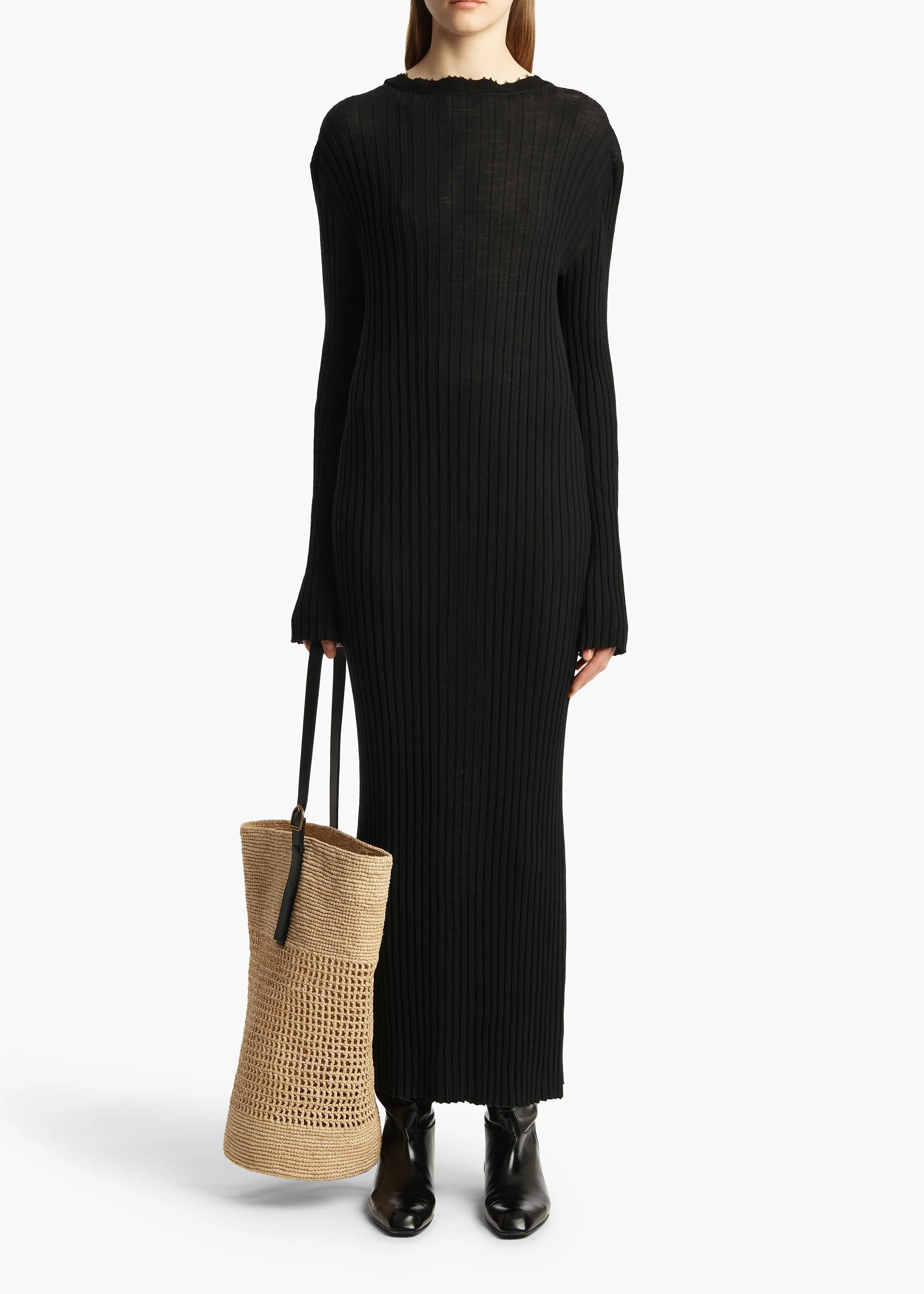 Khaite - Sigrid Dress in Black - Image 2