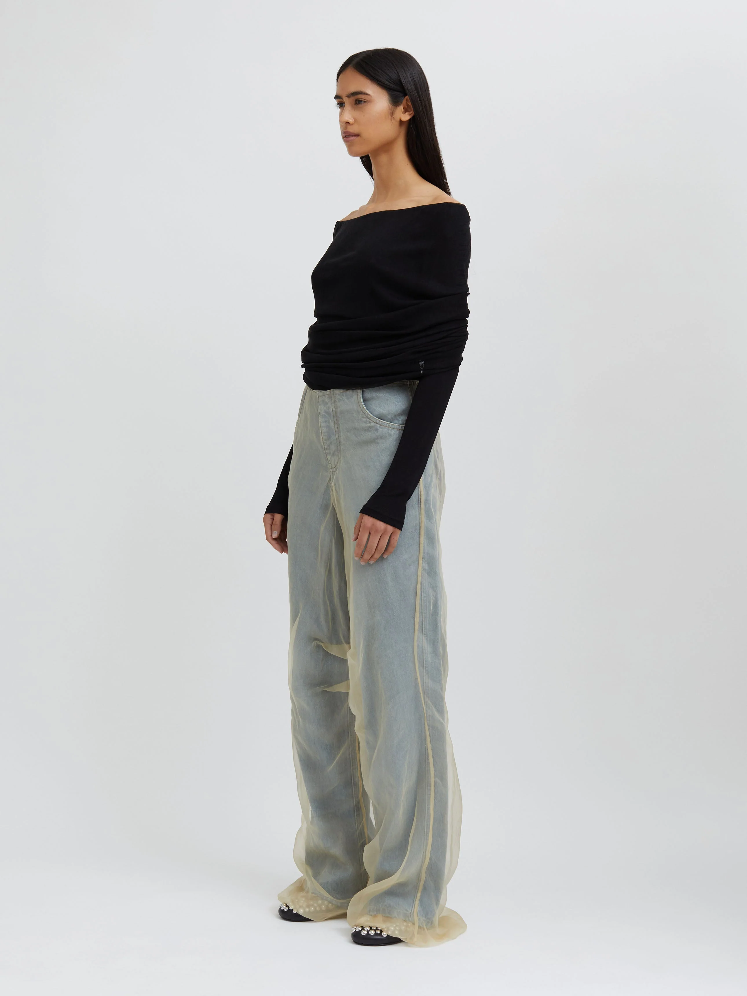 Christopher Esber - Silk Parchment Denim Jean - Image 2