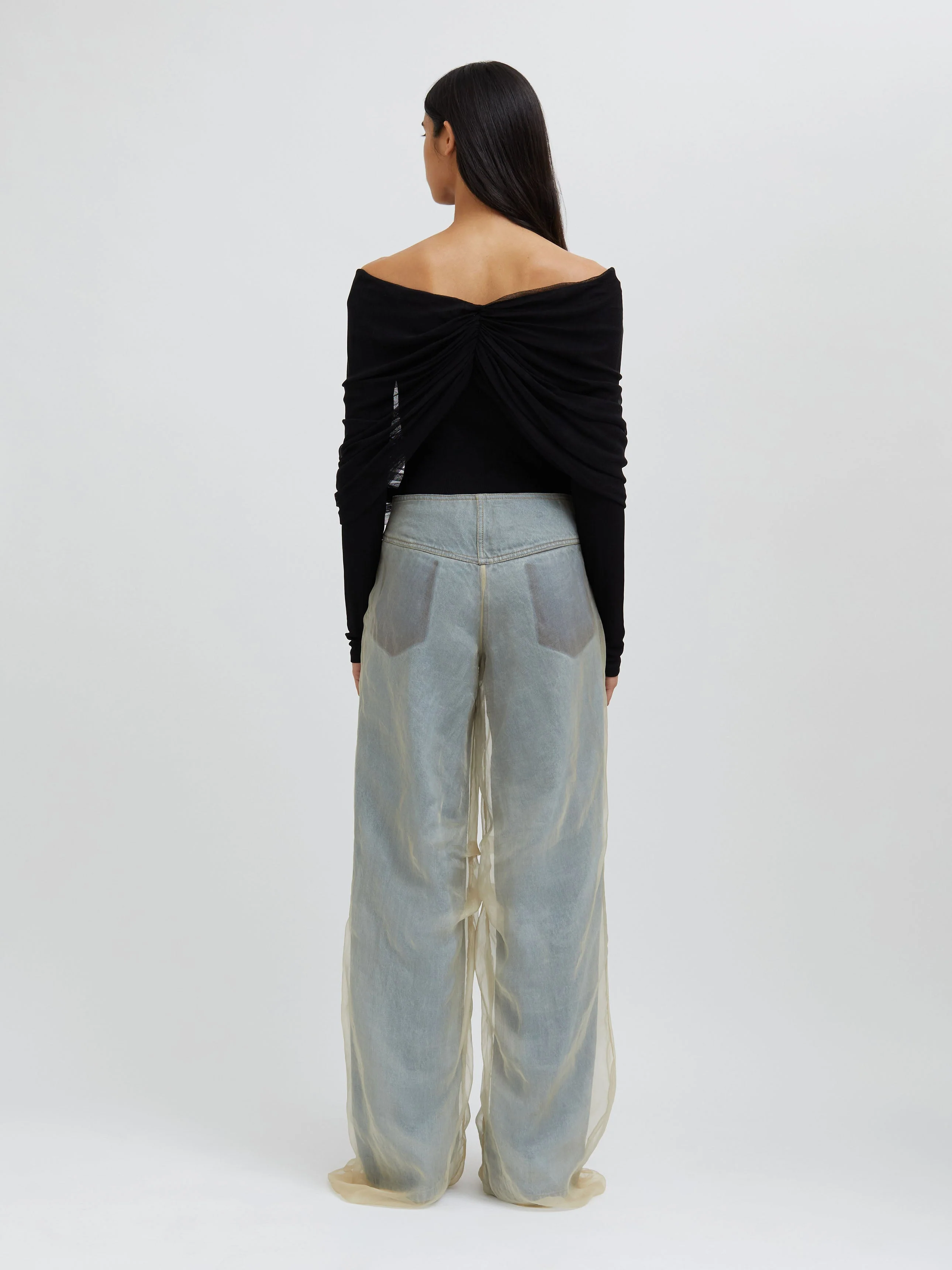 Christopher Esber - Silk Parchment Denim Jean - Image 4