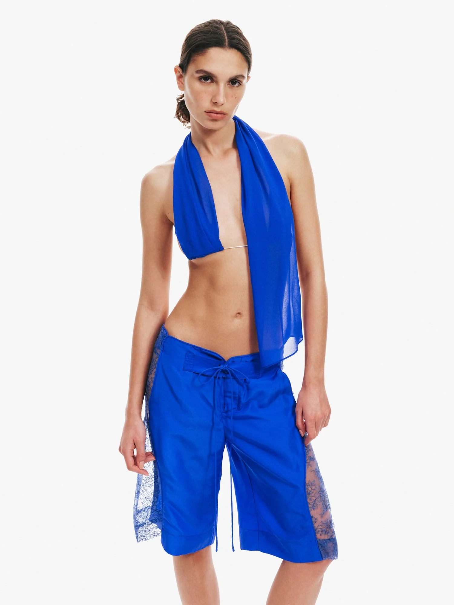 Christopher Esber - Silk Scarf Chain Bra Top - Image 6