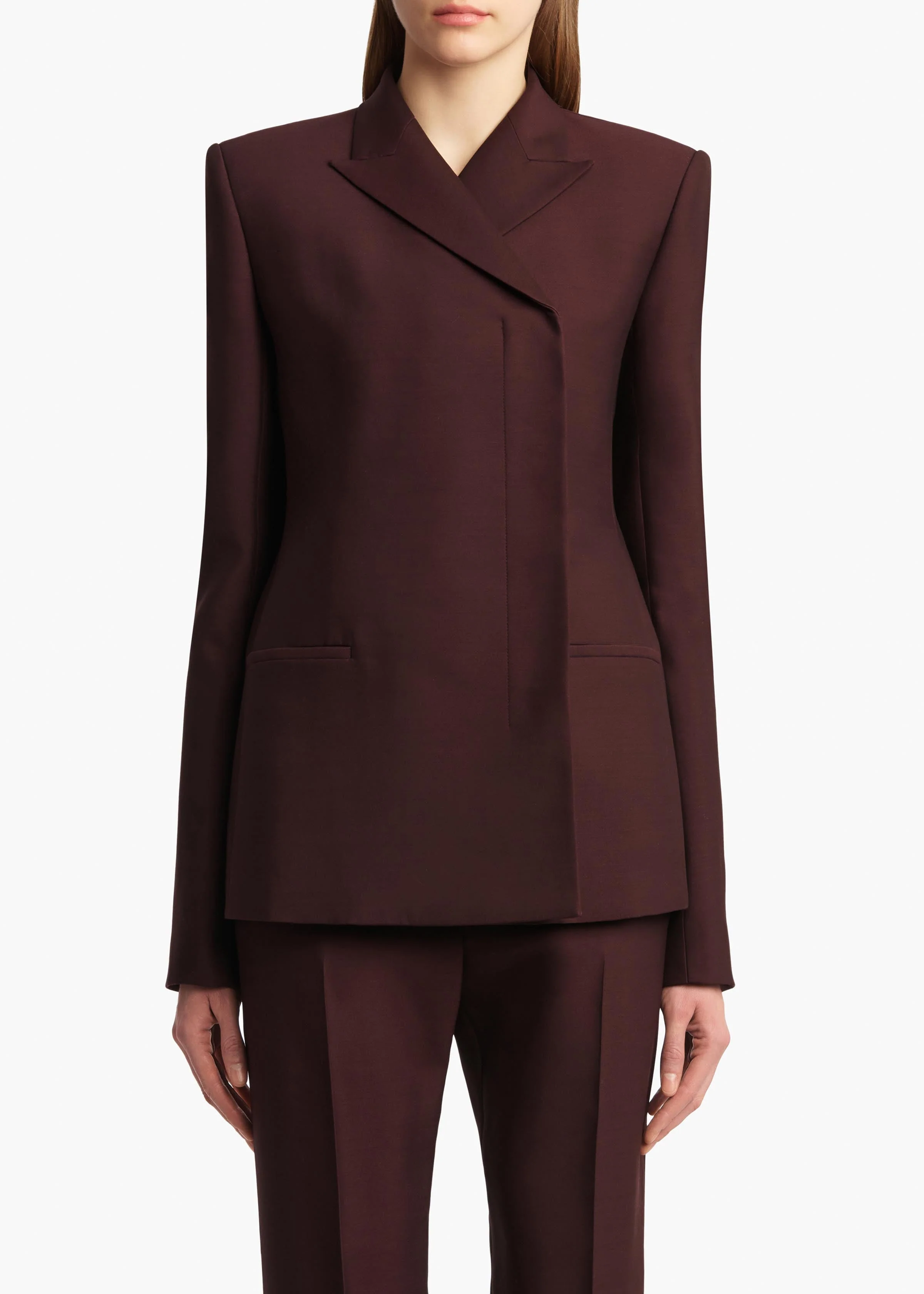 Khaite - Silvannah Jacket in Almandine - Image 10