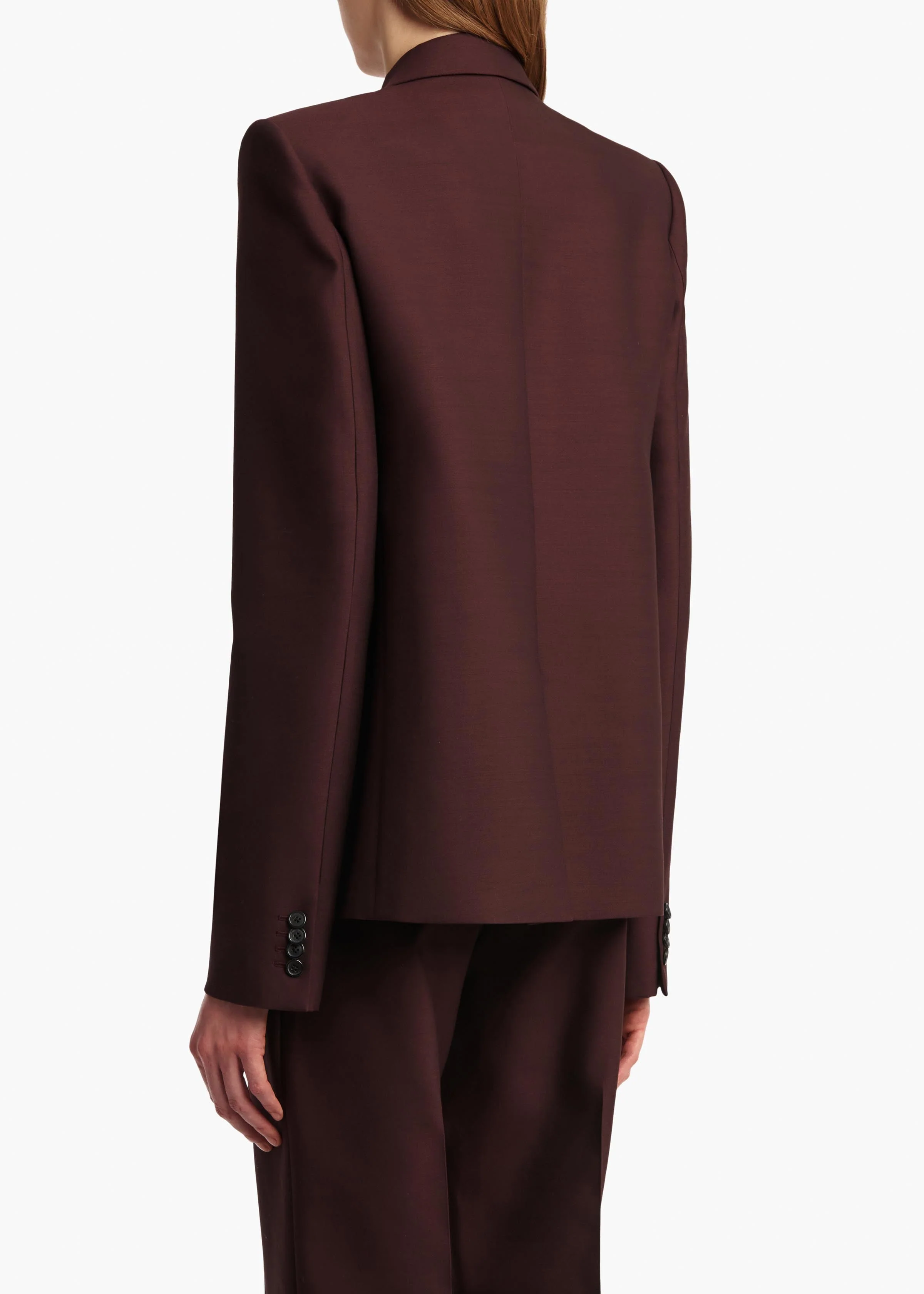 Khaite - Silvannah Jacket in Almandine - Image 11