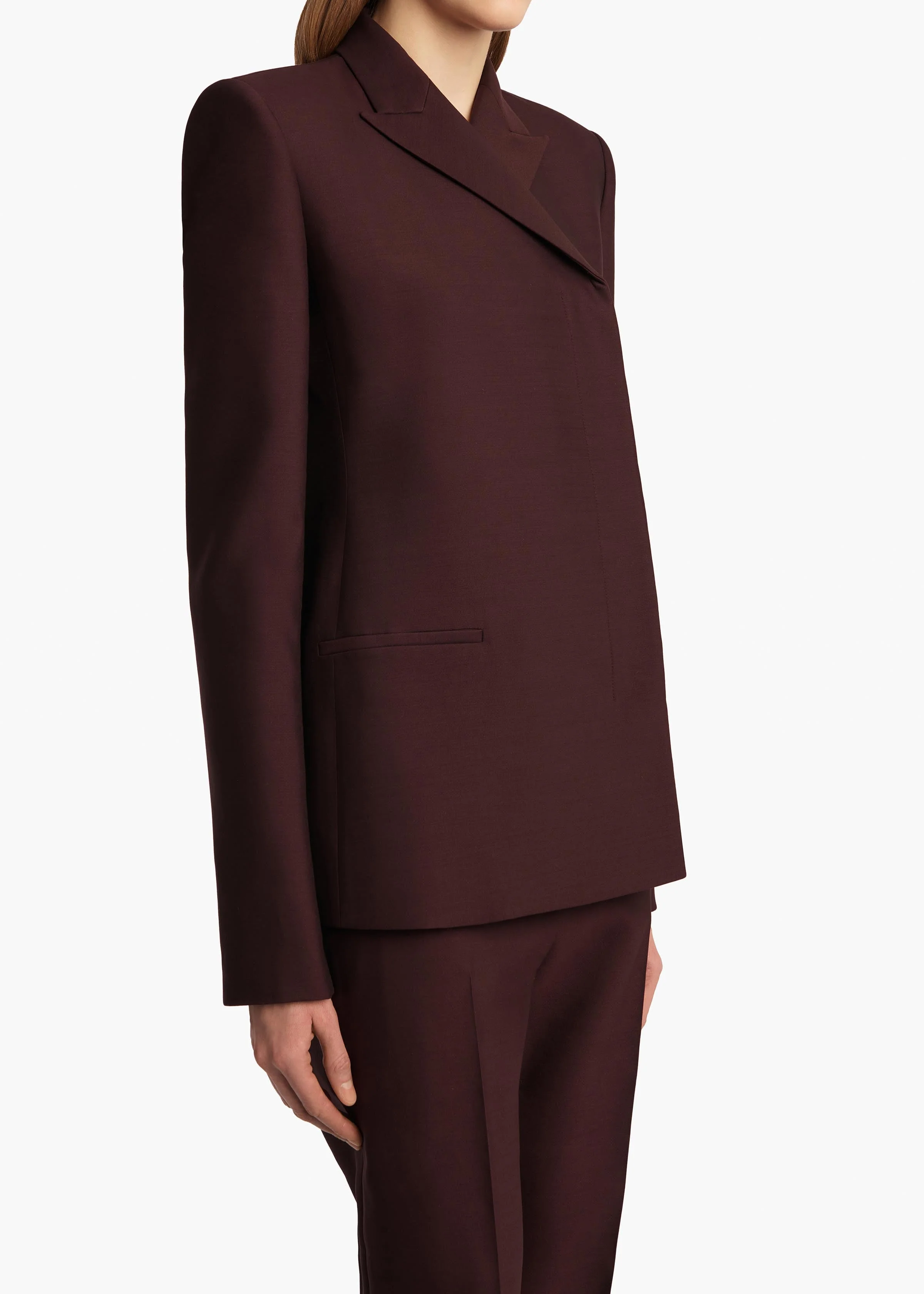 Khaite - Silvannah Jacket in Almandine - Image 13