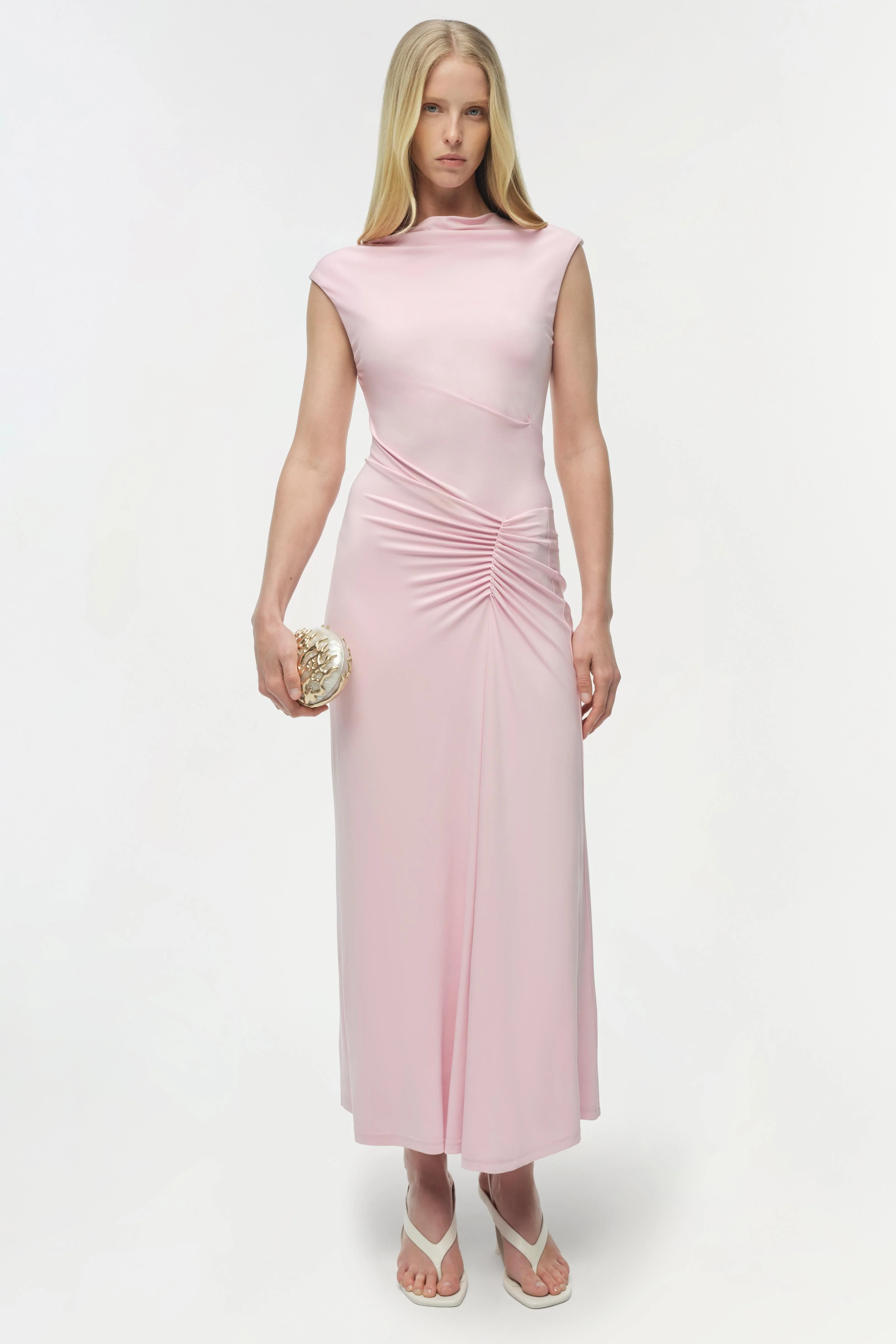 Simkhai - Acacia Draped Jersey Midi Dress - Image 2