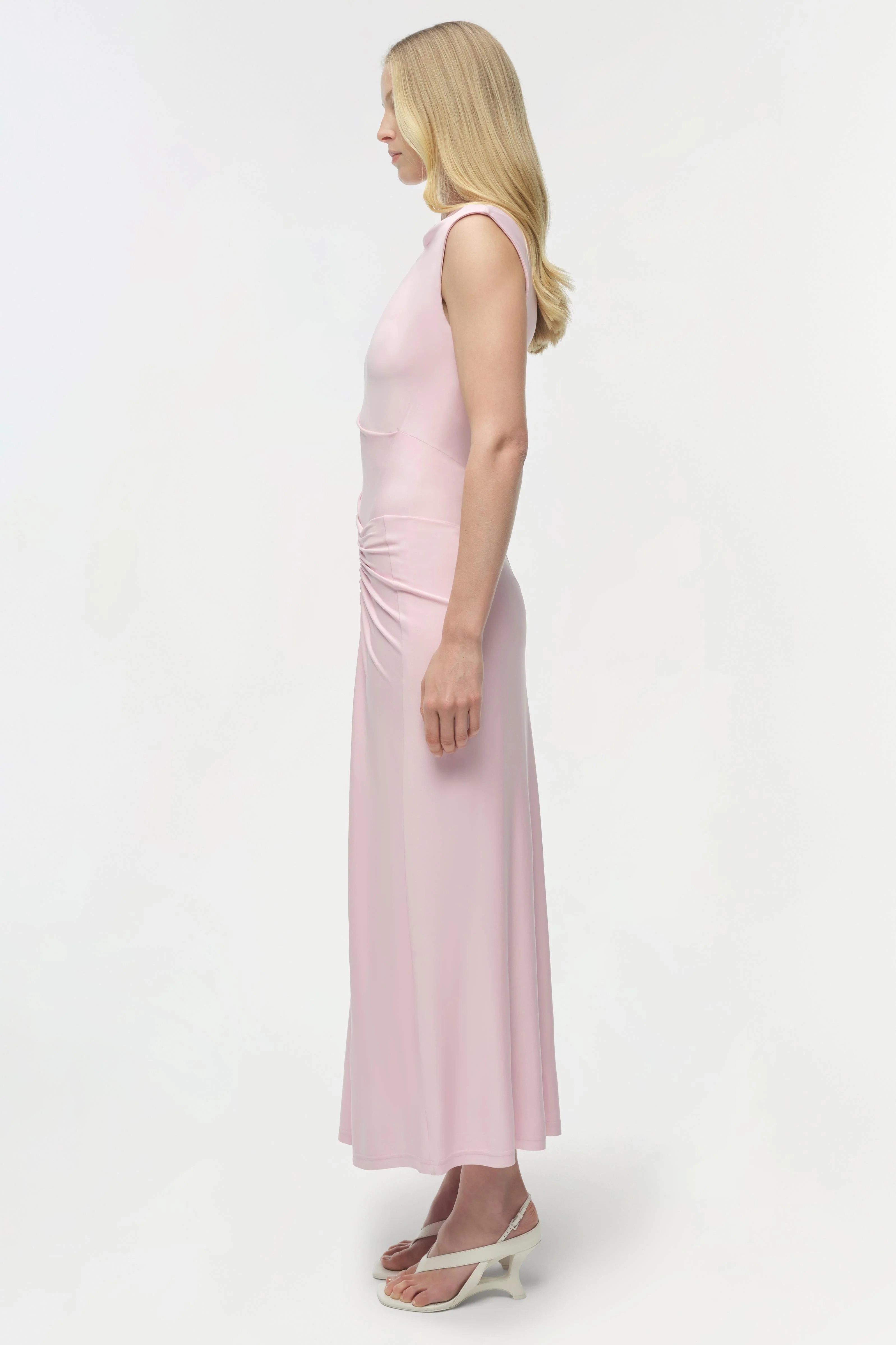 Simkhai - Acacia Draped Jersey Midi Dress - Image 4