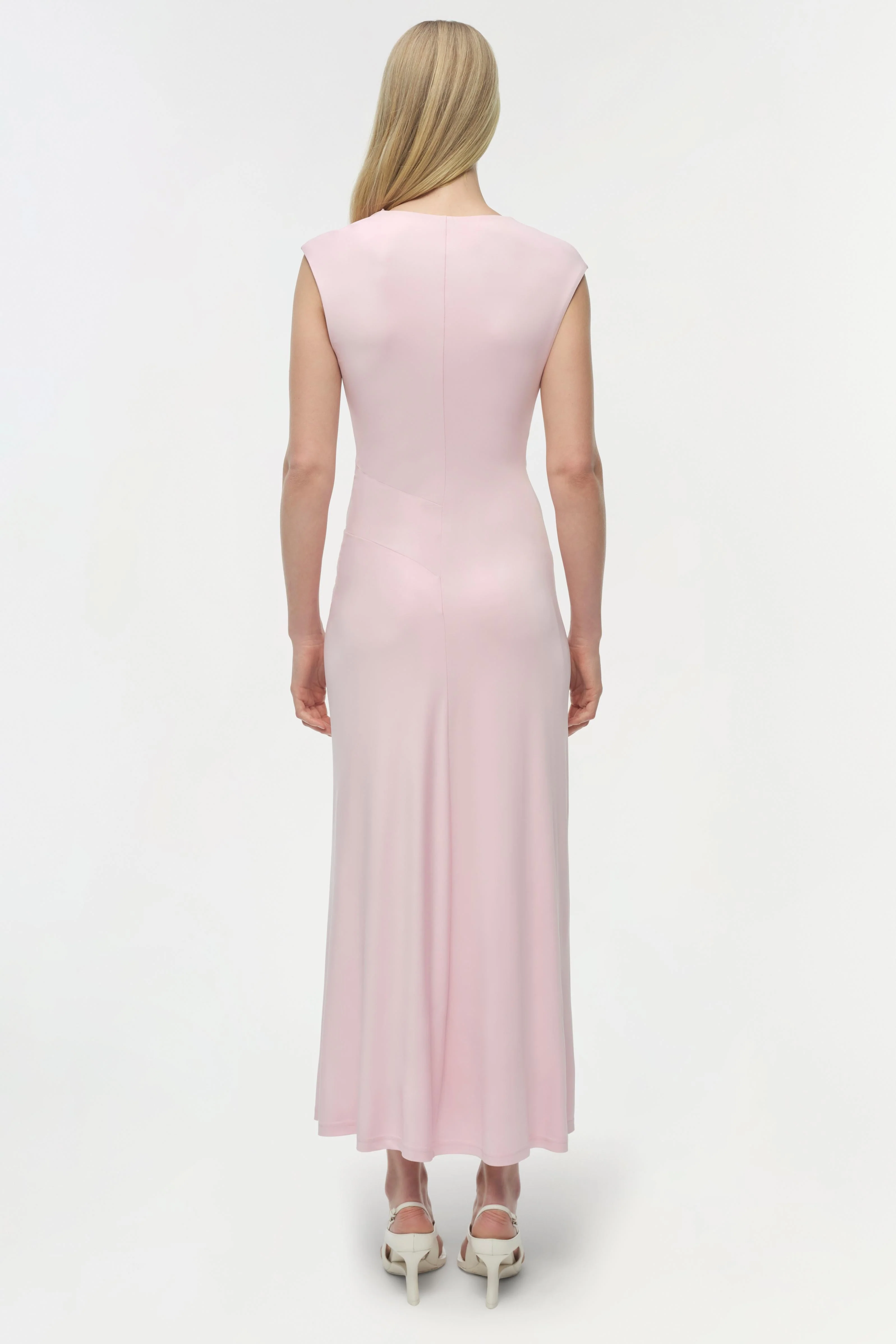 Simkhai - Acacia Draped Jersey Midi Dress - Image 5