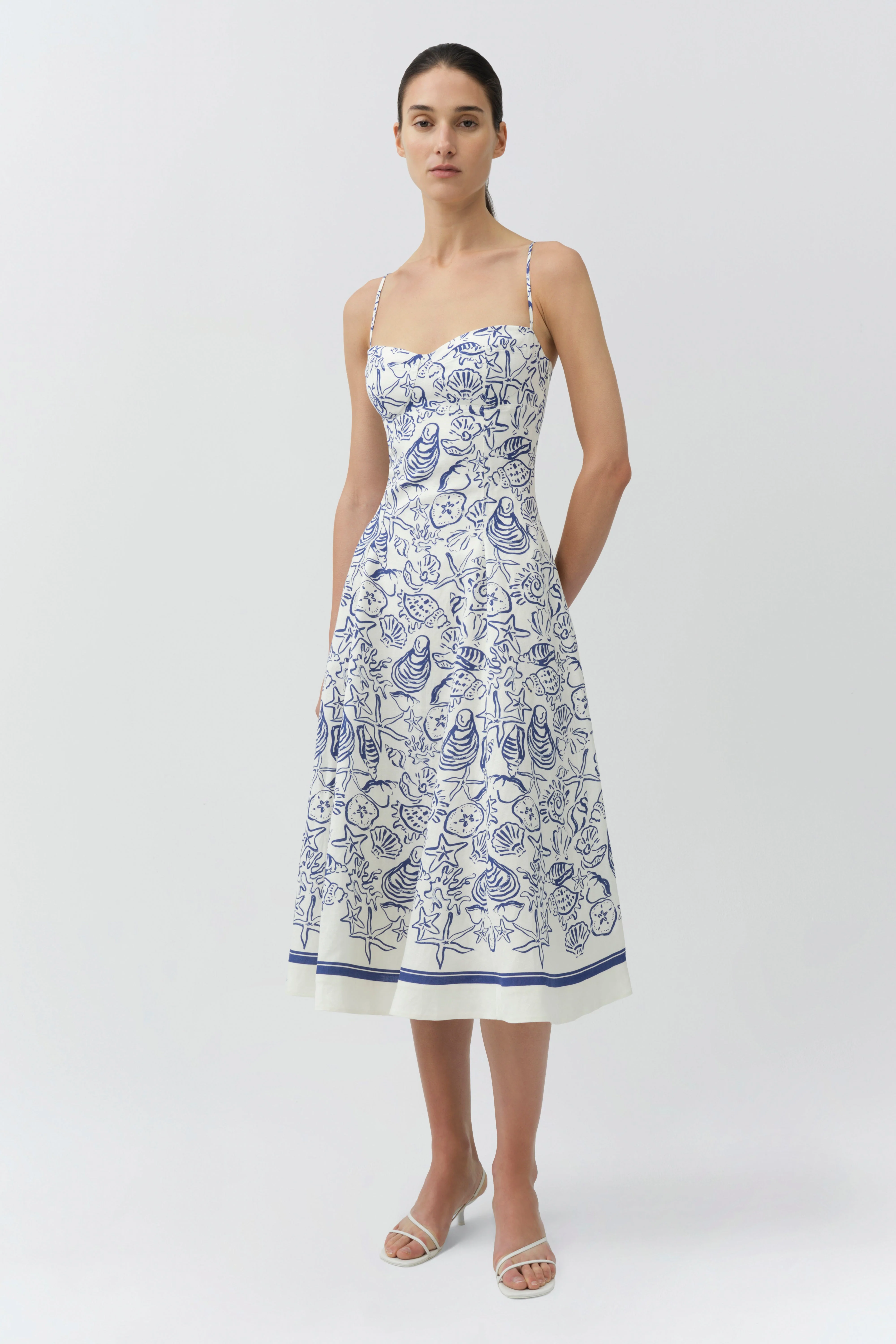 Simkhai - Analise Linen Bustier Midi Dress - Image 2