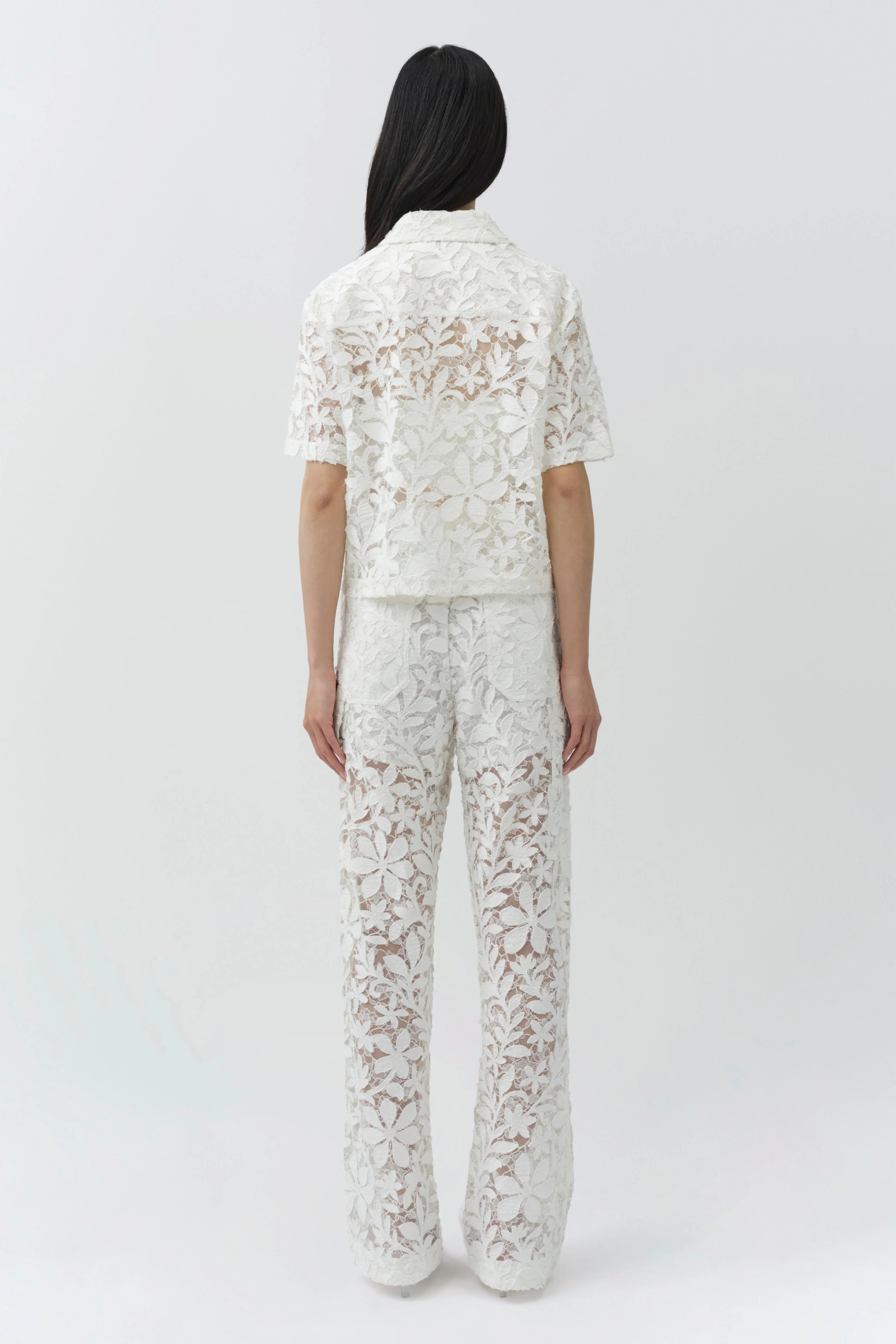 Simkhai - Annaelle Cotton Lace Top - Image 4