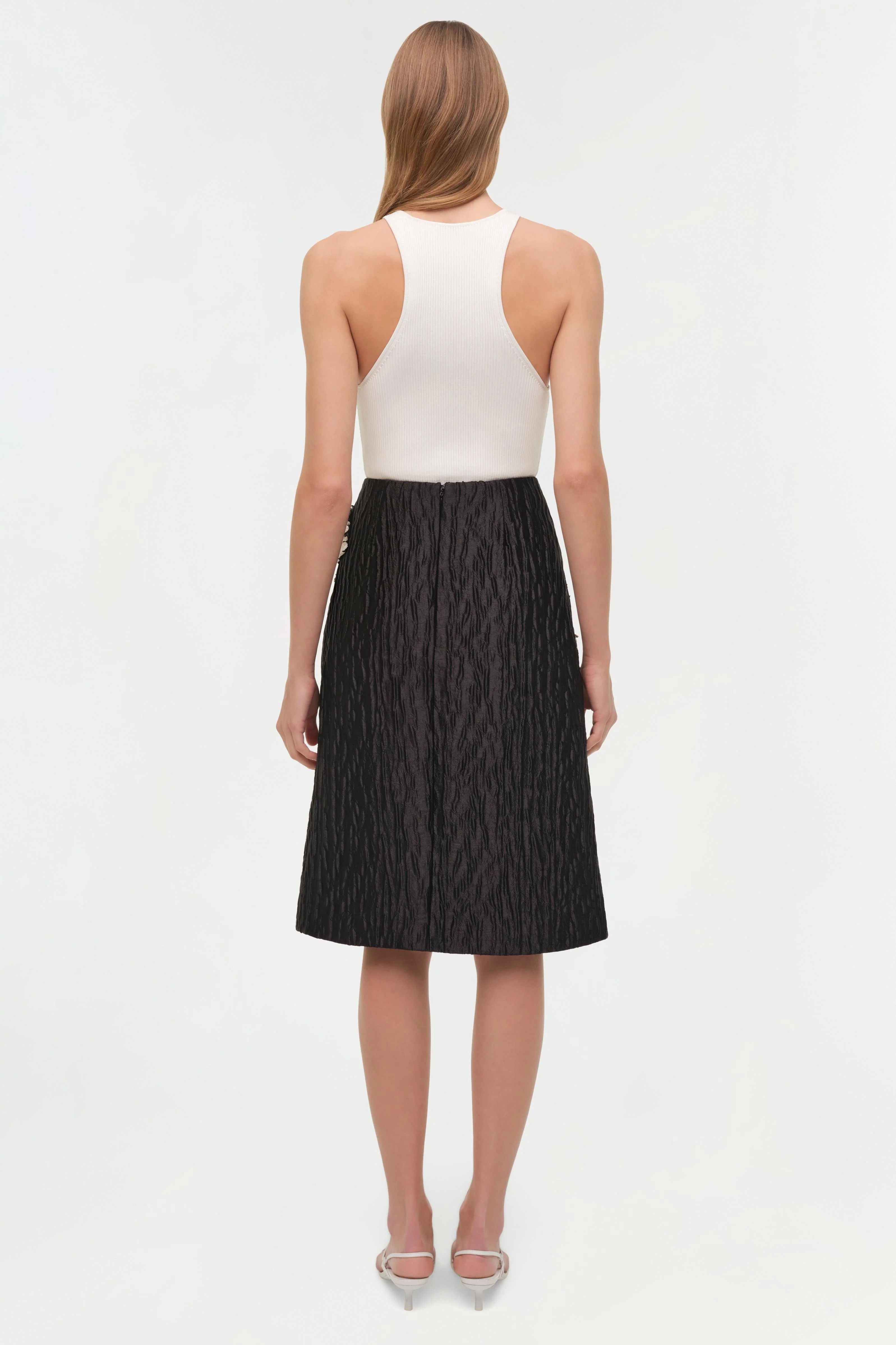 Simkhai - Arla Floral Jacquard Midi Skirt - Image 5