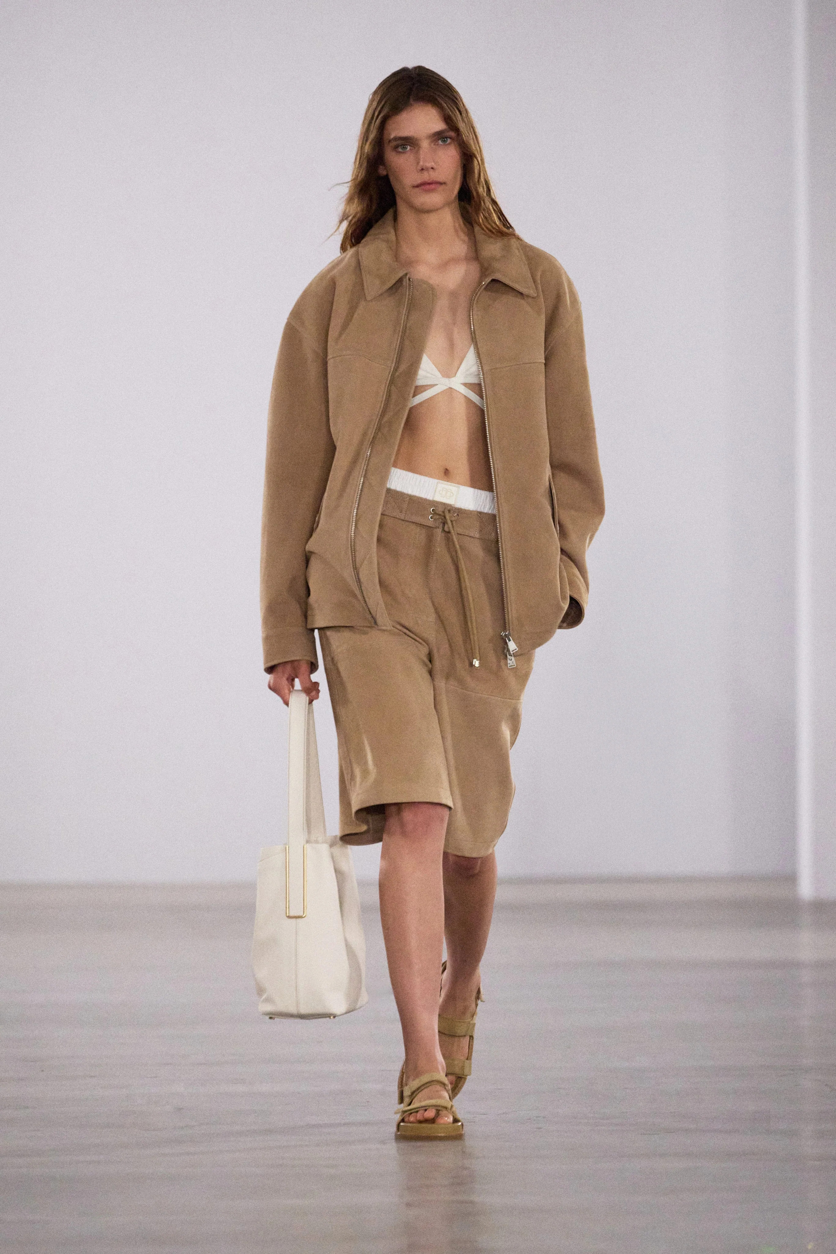 Simkhai - Aslan Long Suede Jacket - Image 2
