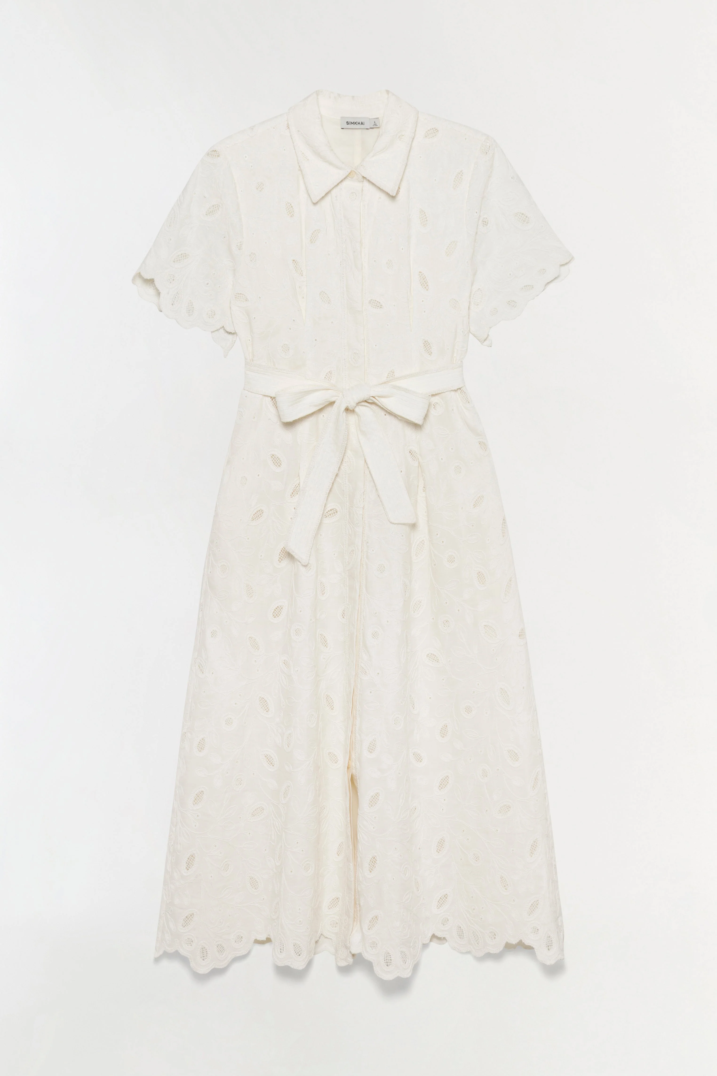 Simkhai - Audria Belted Linen Midi Dress