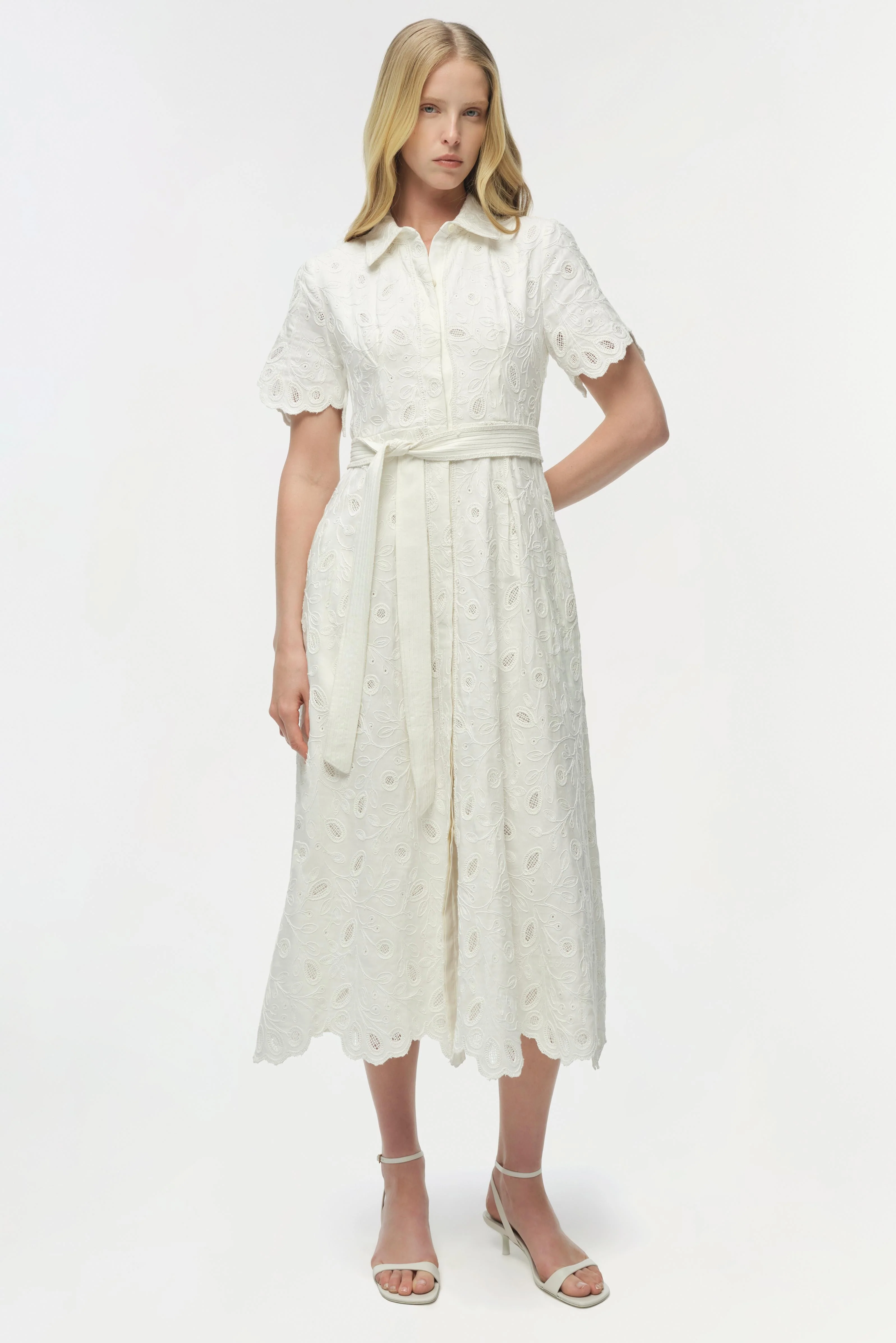 Simkhai - Audria Belted Linen Midi Dress - Image 2