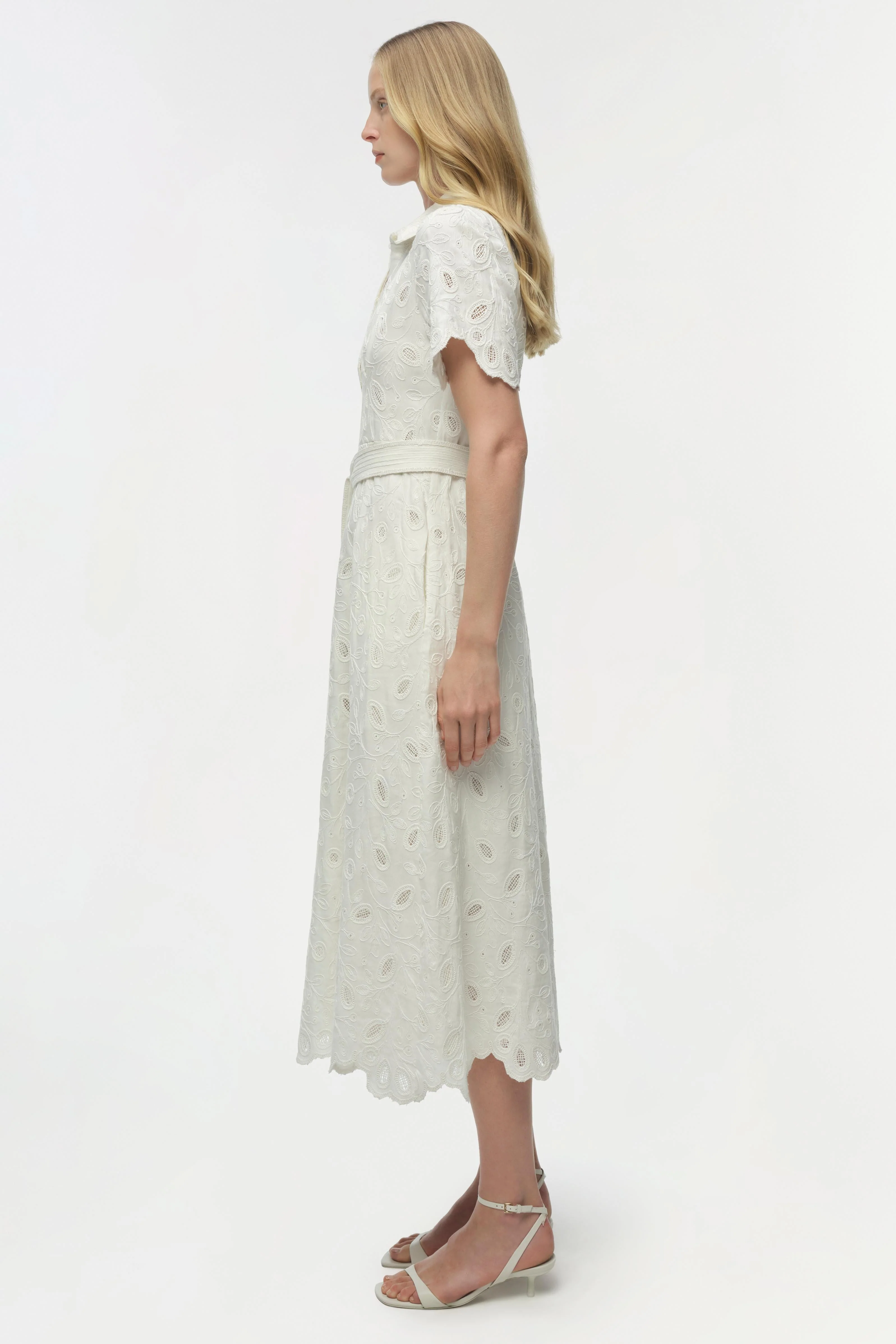 Simkhai - Audria Belted Linen Midi Dress - Image 4