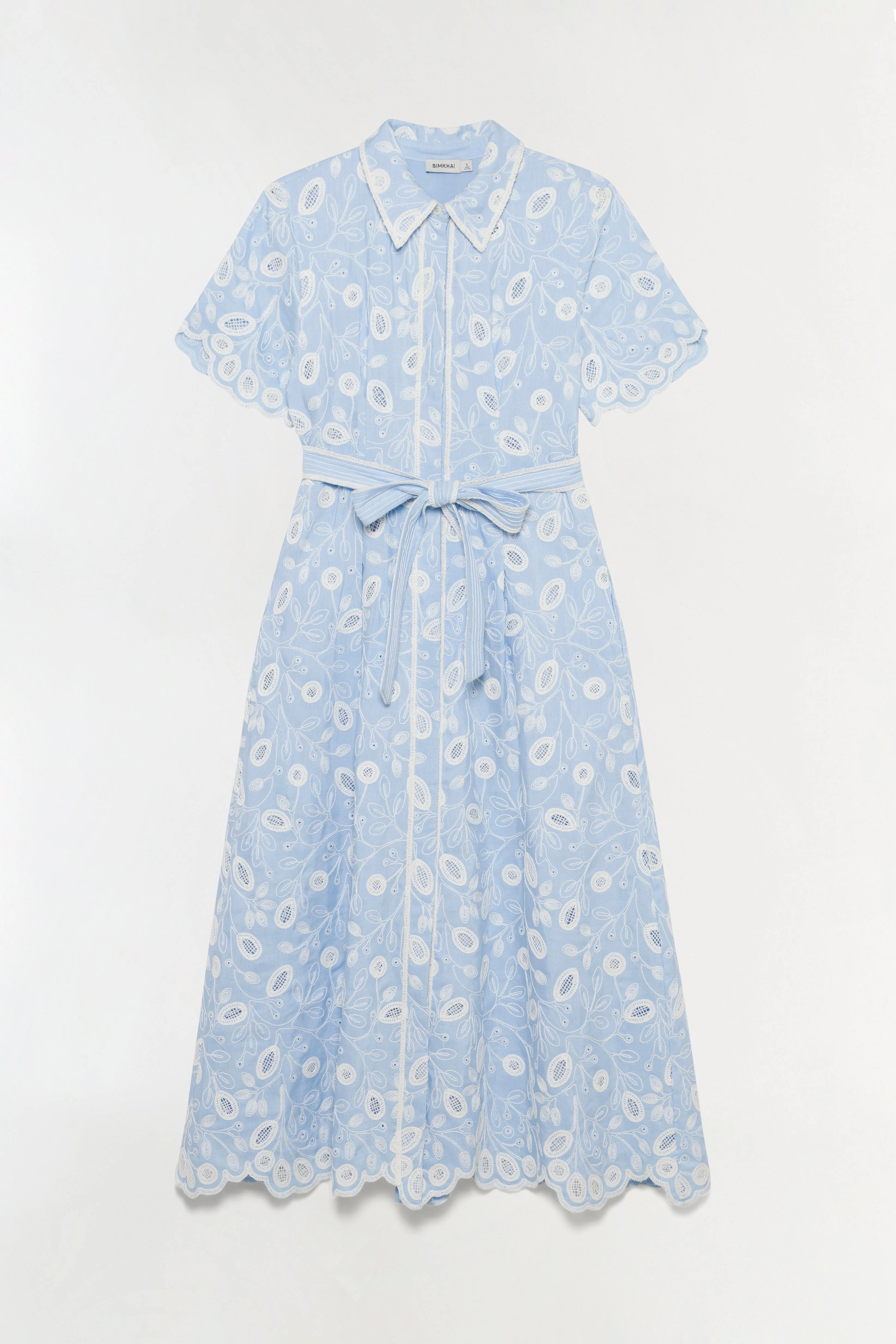 Simkhai - Audria Belted Linen Midi Dress