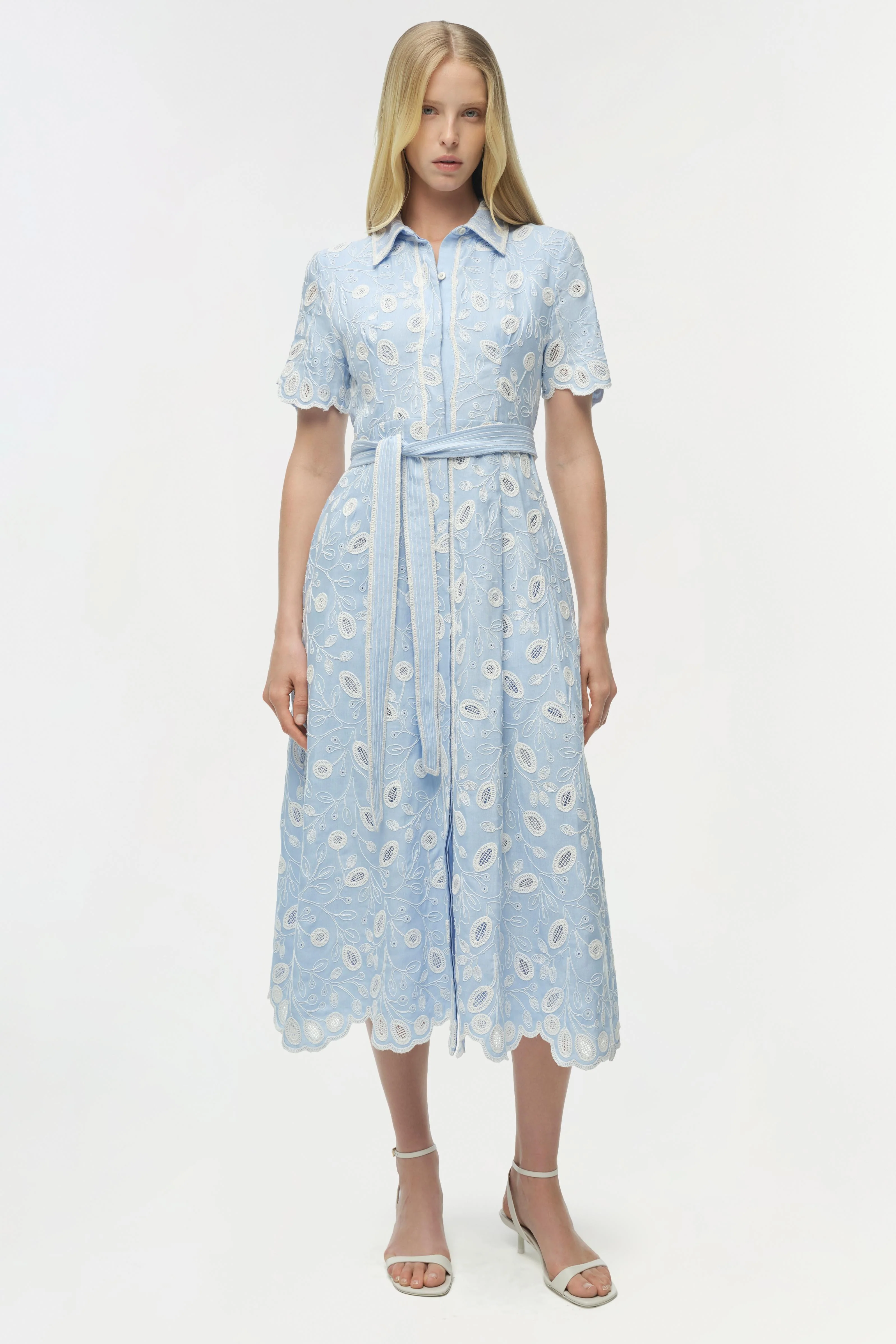 Simkhai - Audria Belted Linen Midi Dress - Image 2