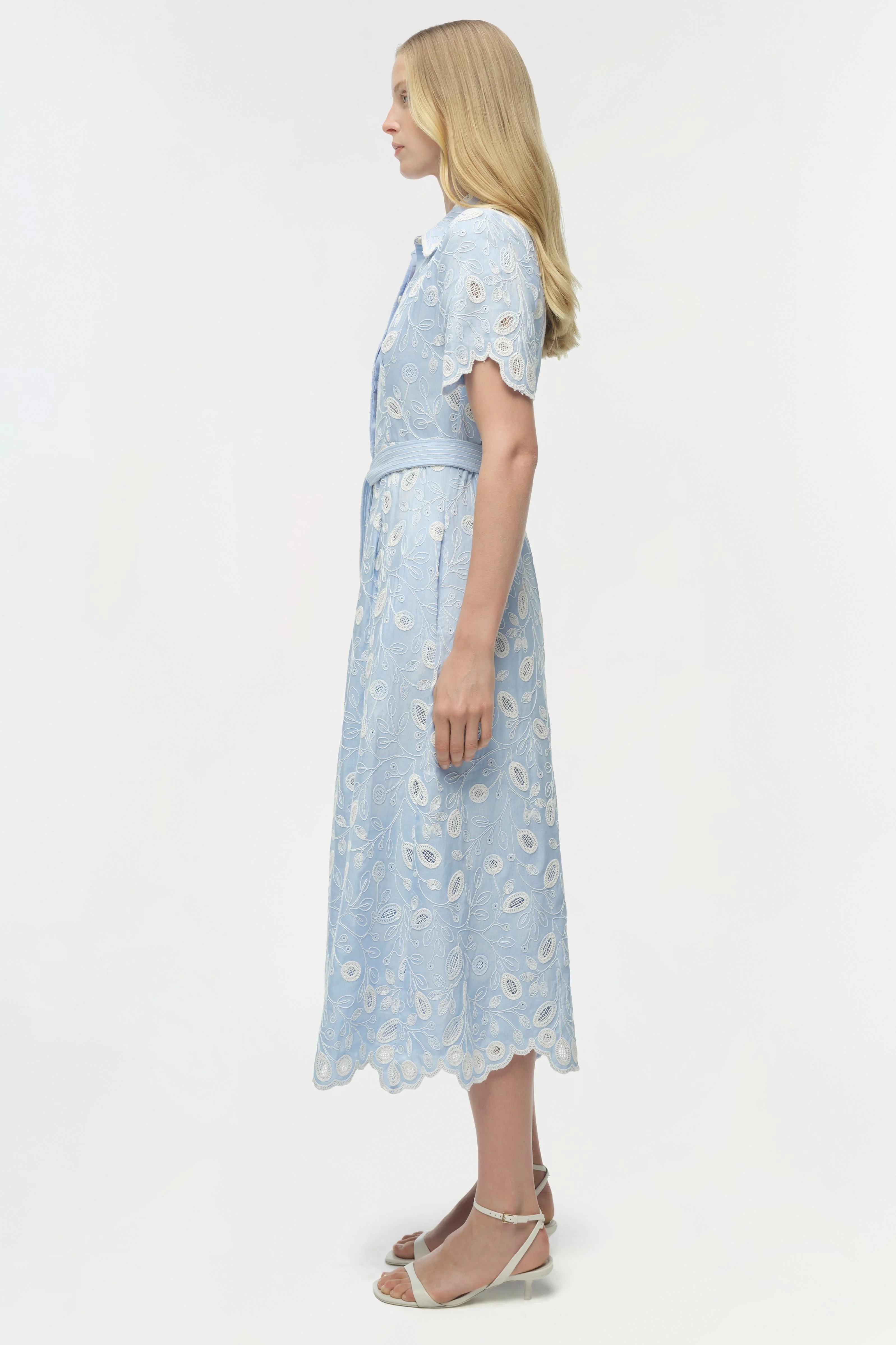 Simkhai - Audria Belted Linen Midi Dress - Image 4
