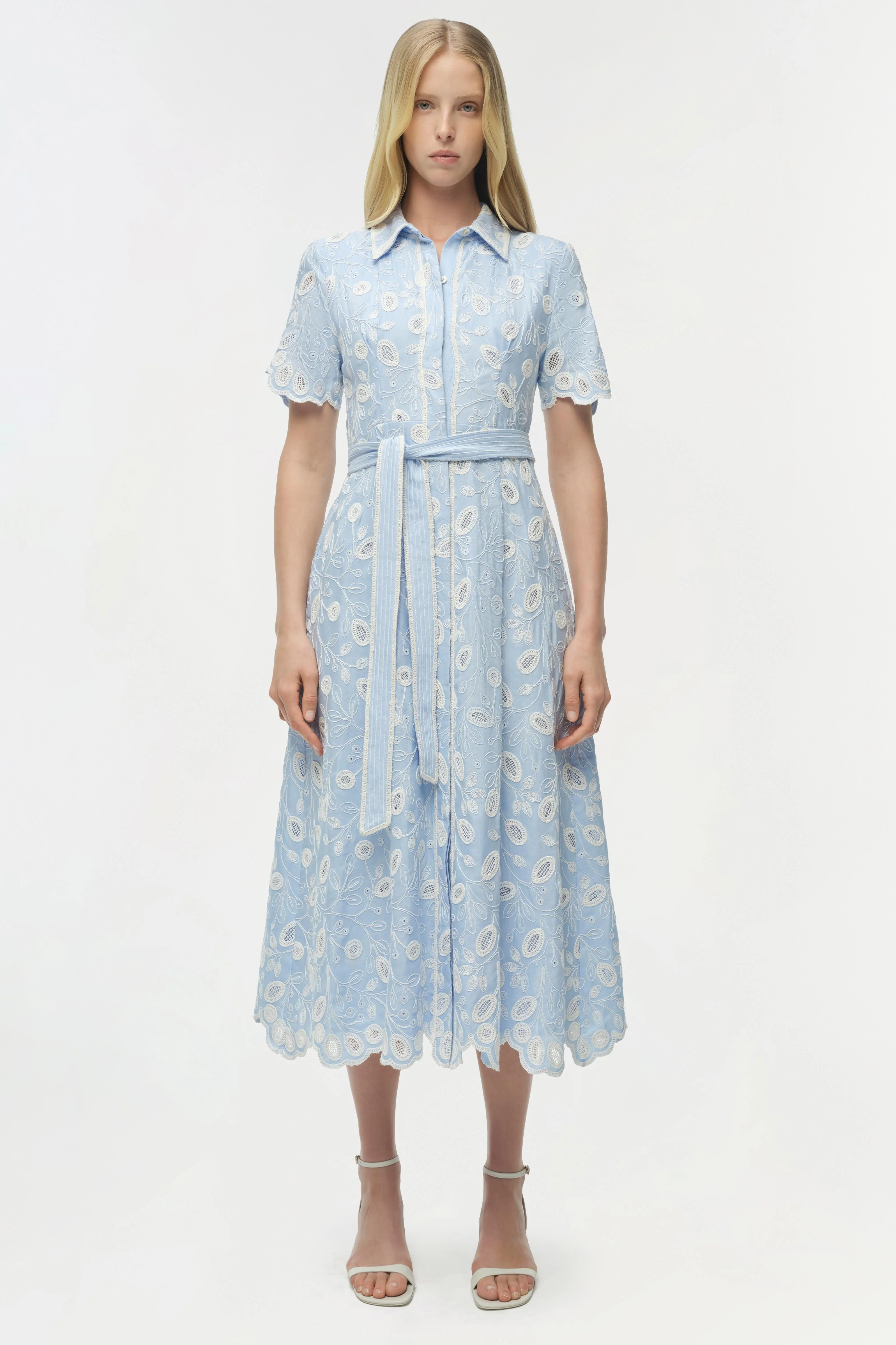 Simkhai - Audria Belted Linen Midi Dress - Image 6