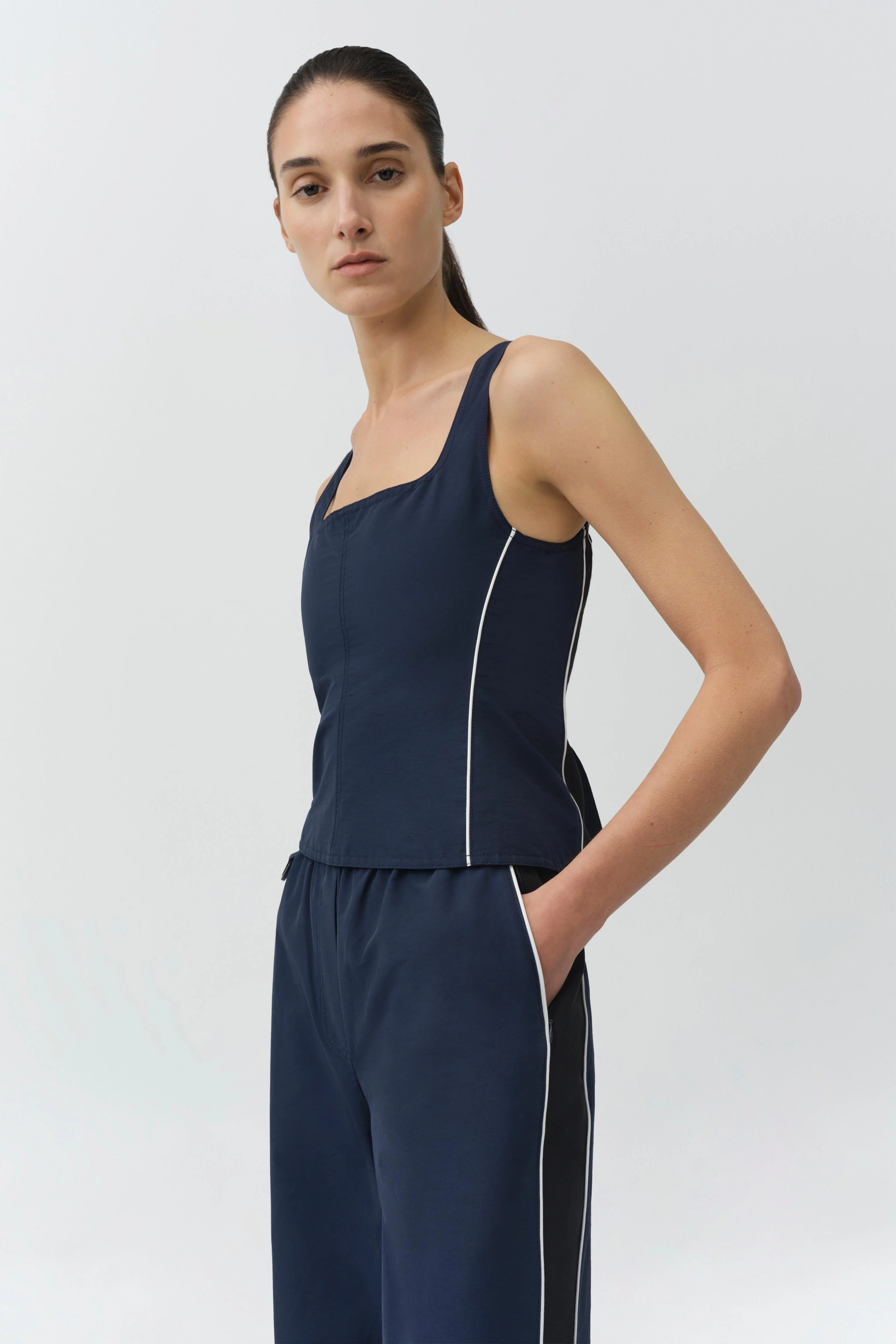 Simkhai - Aya Cotton Faille Bustier Top - Image 3