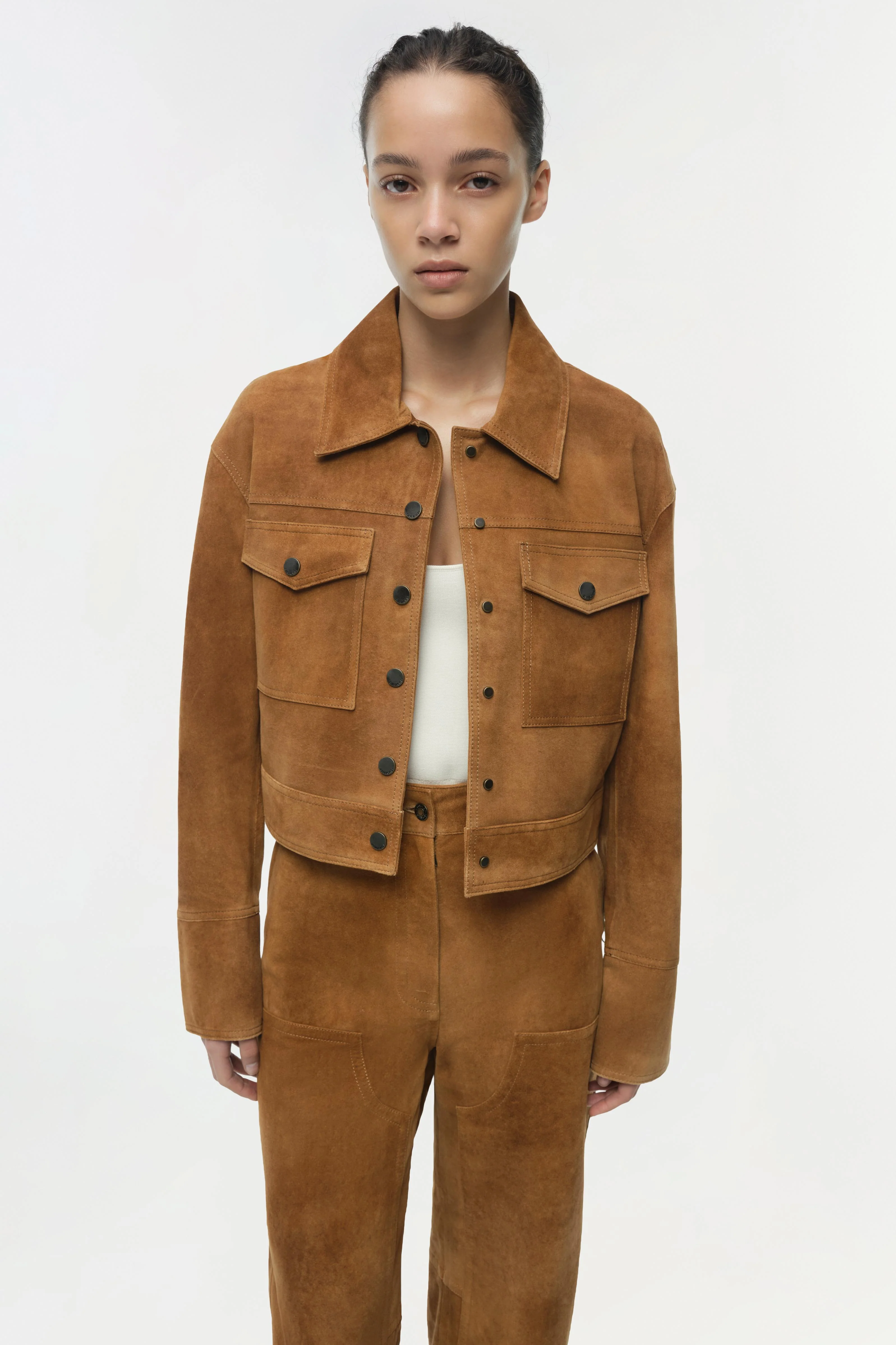 Simkhai - Bates Suede Straight Leg Pant - Image 3