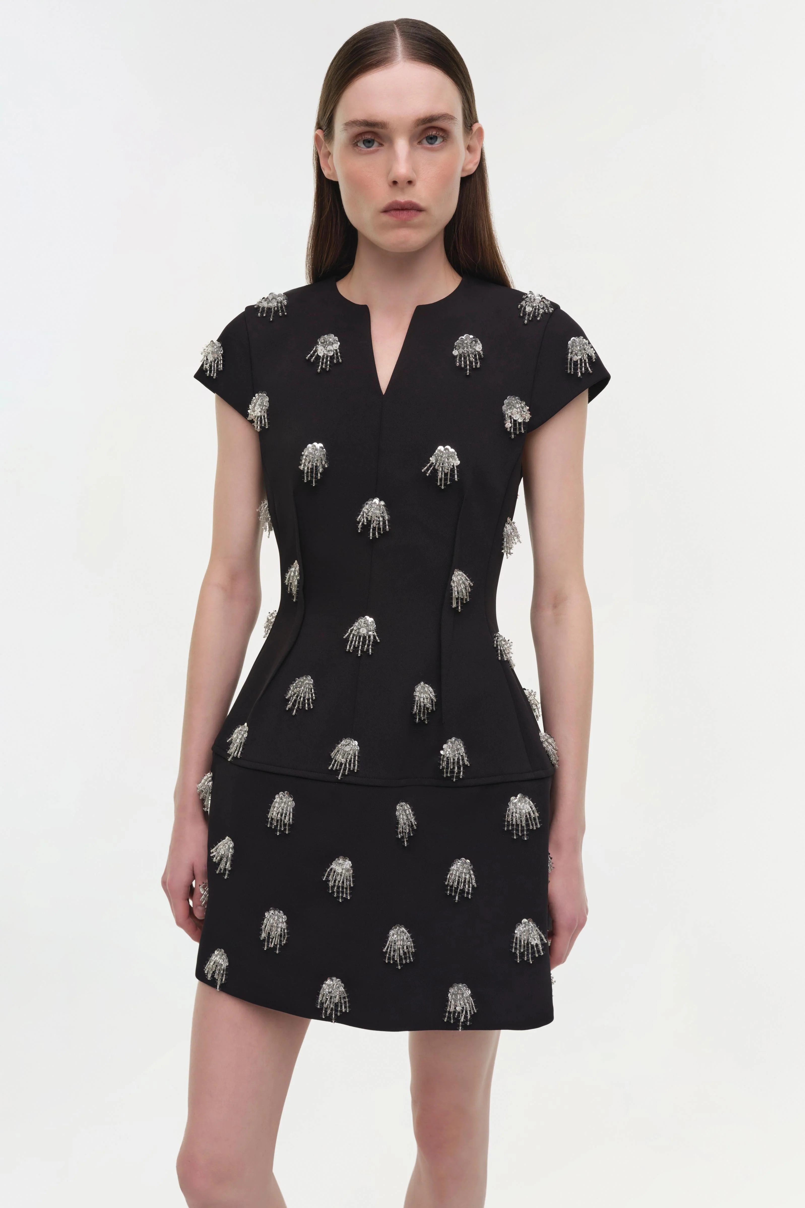 Simkhai - Bethanie Twill Embellished Mini Dress - Image 3