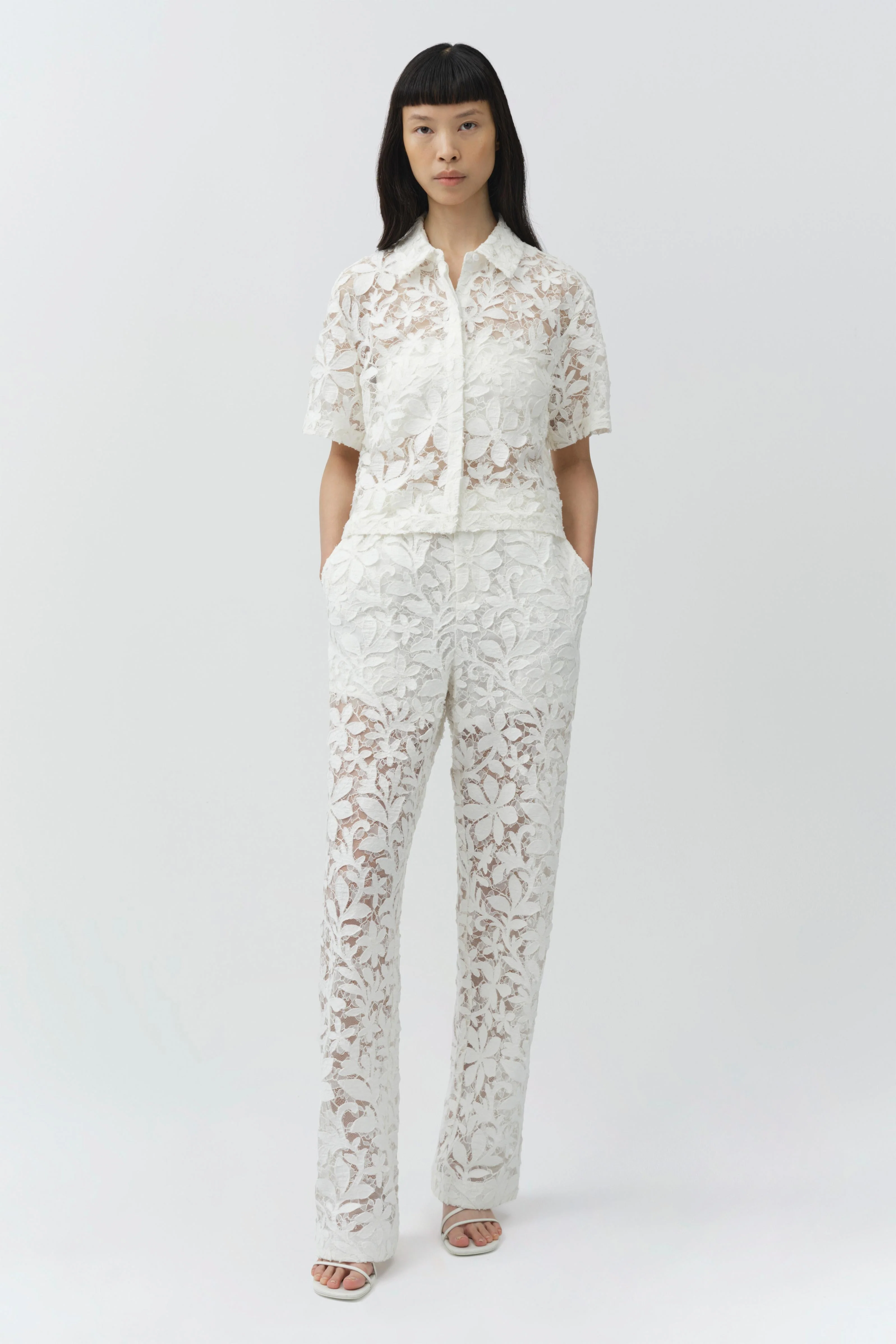Simkhai - Braylen Cotton Lace Pant - Image 2
