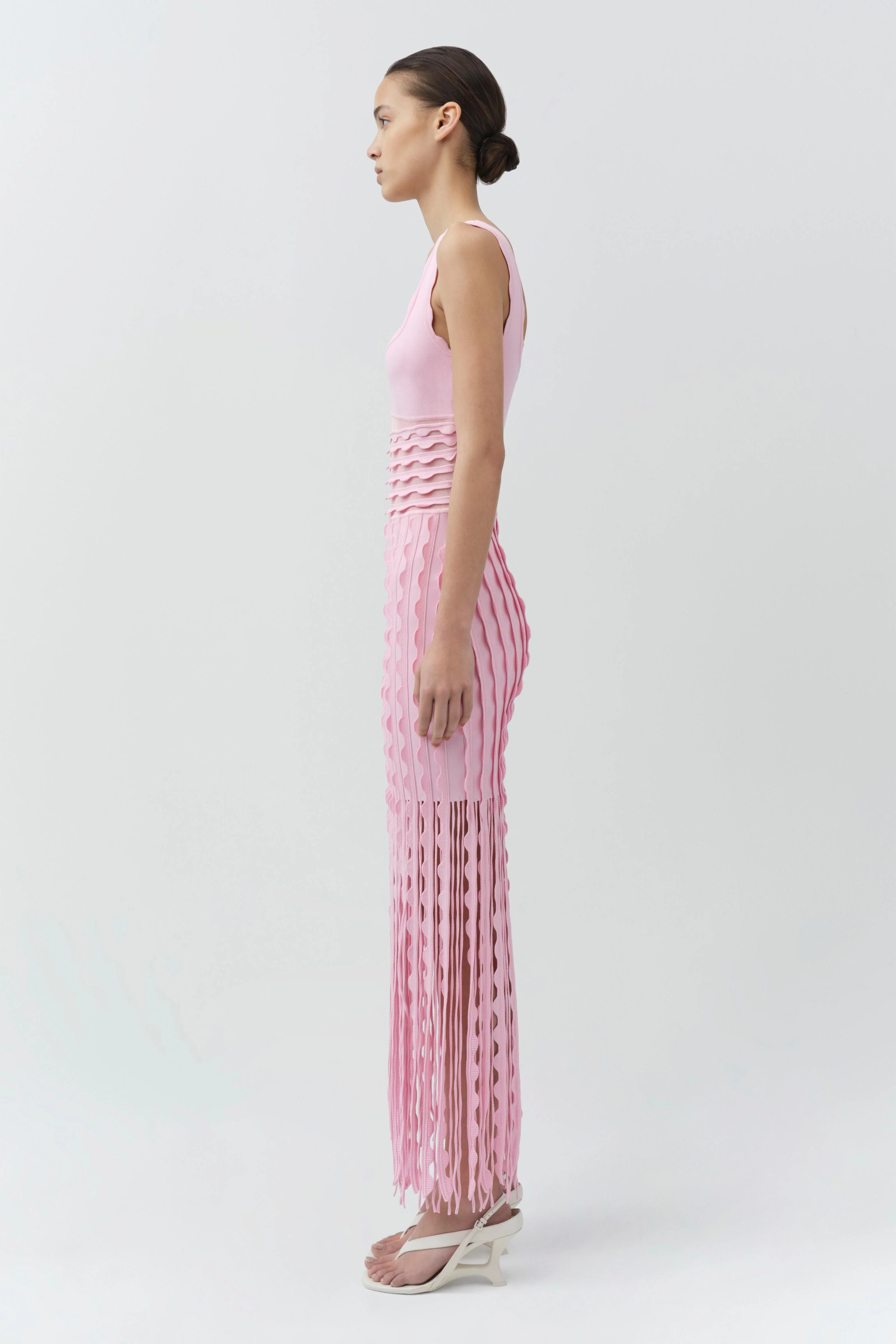 Simkhai - Brionne Scalloped Knit Midi Dress - Image 5