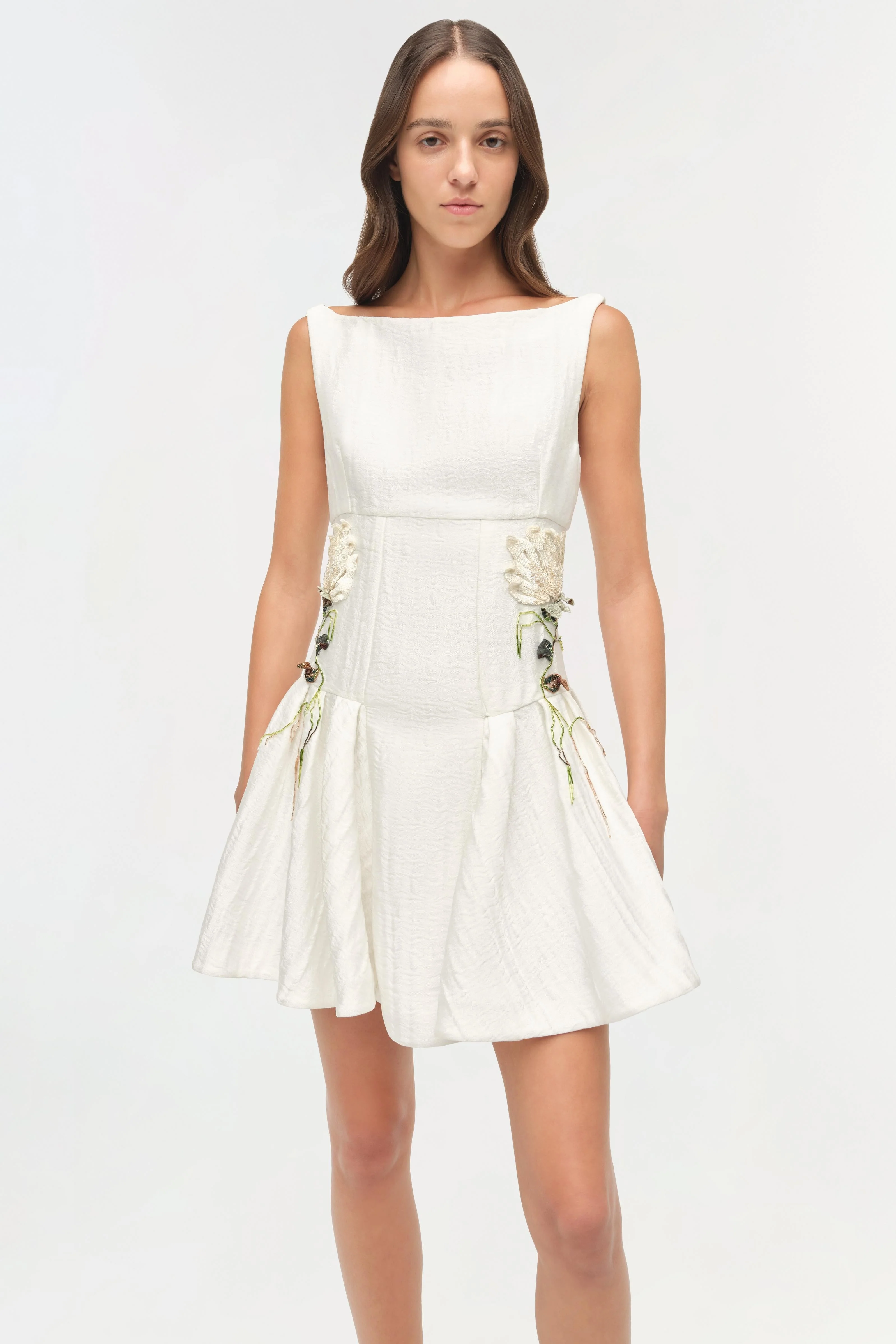 Simkhai - Calilly Floral Jacquard Mini Dress - Image 3