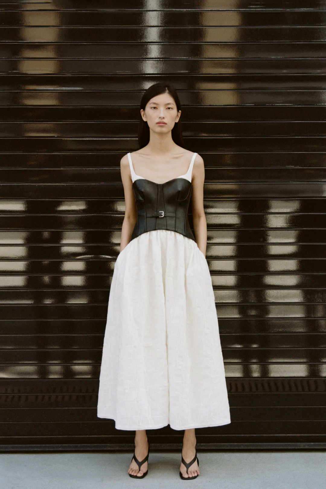 Simkhai - Cortland Belted Bustier Midi Dress - Image 2
