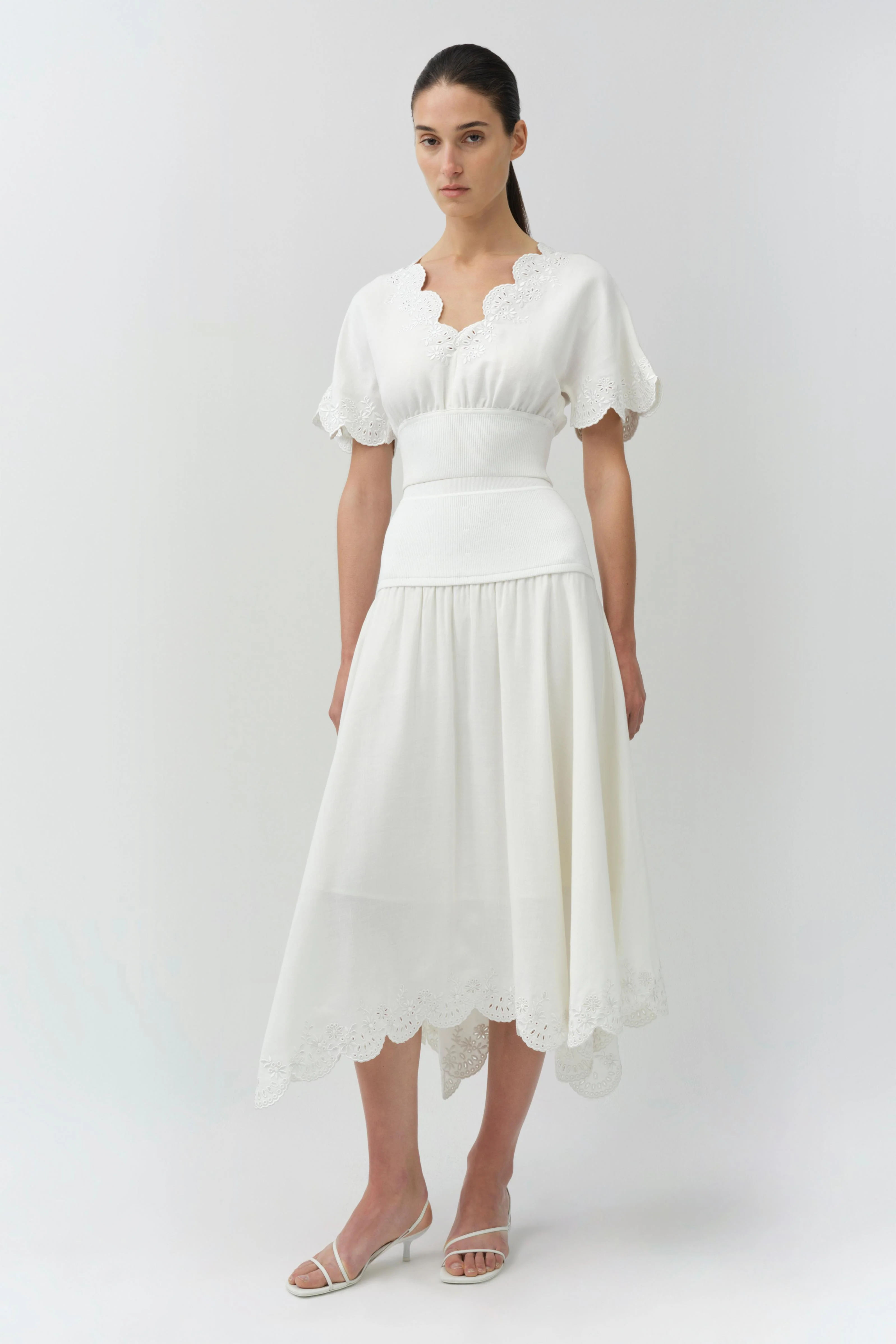 Simkhai - Delphina Embroidered Linen Knit Top - Image 4