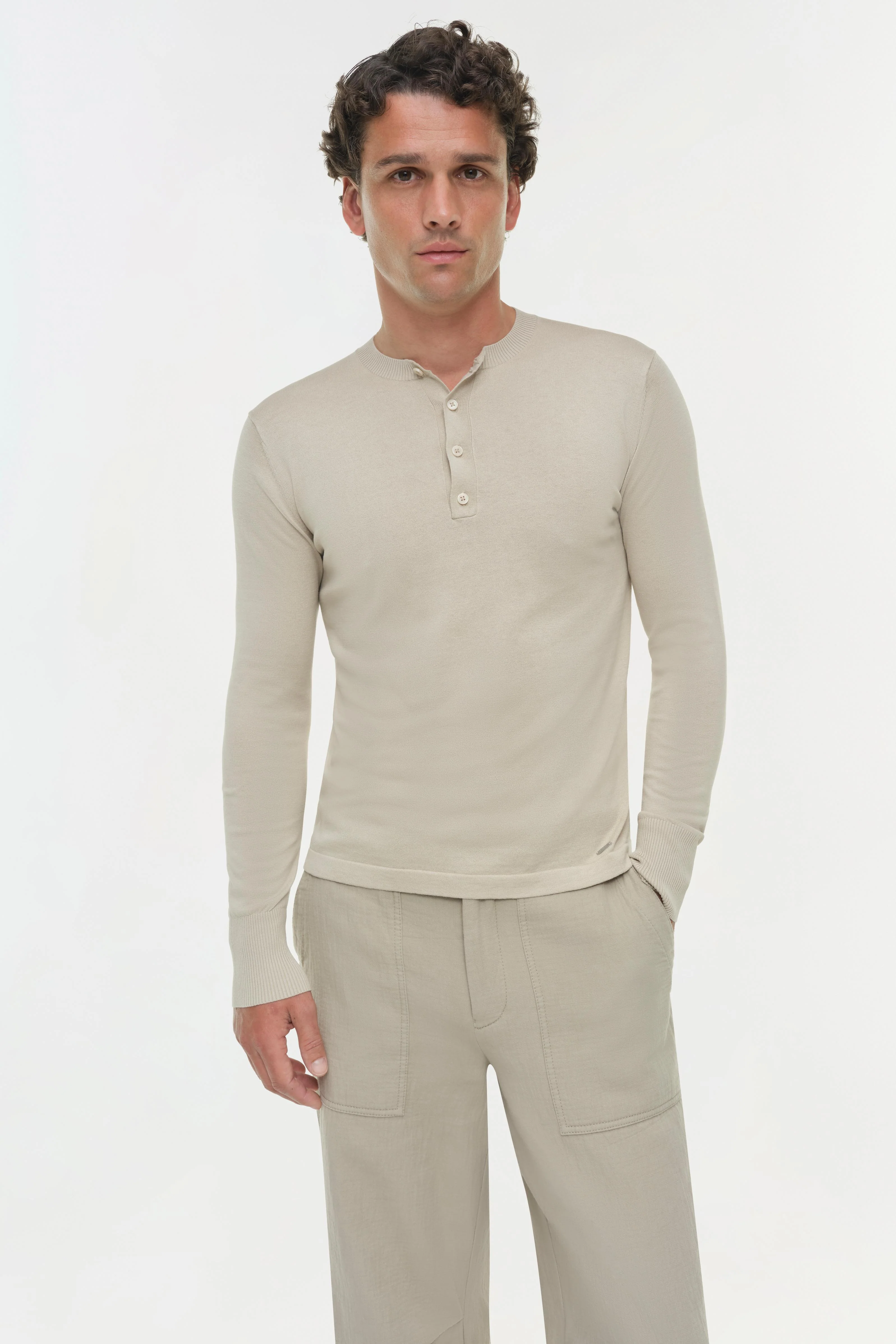Simkhai - Dolton Knit Henley - Image 3