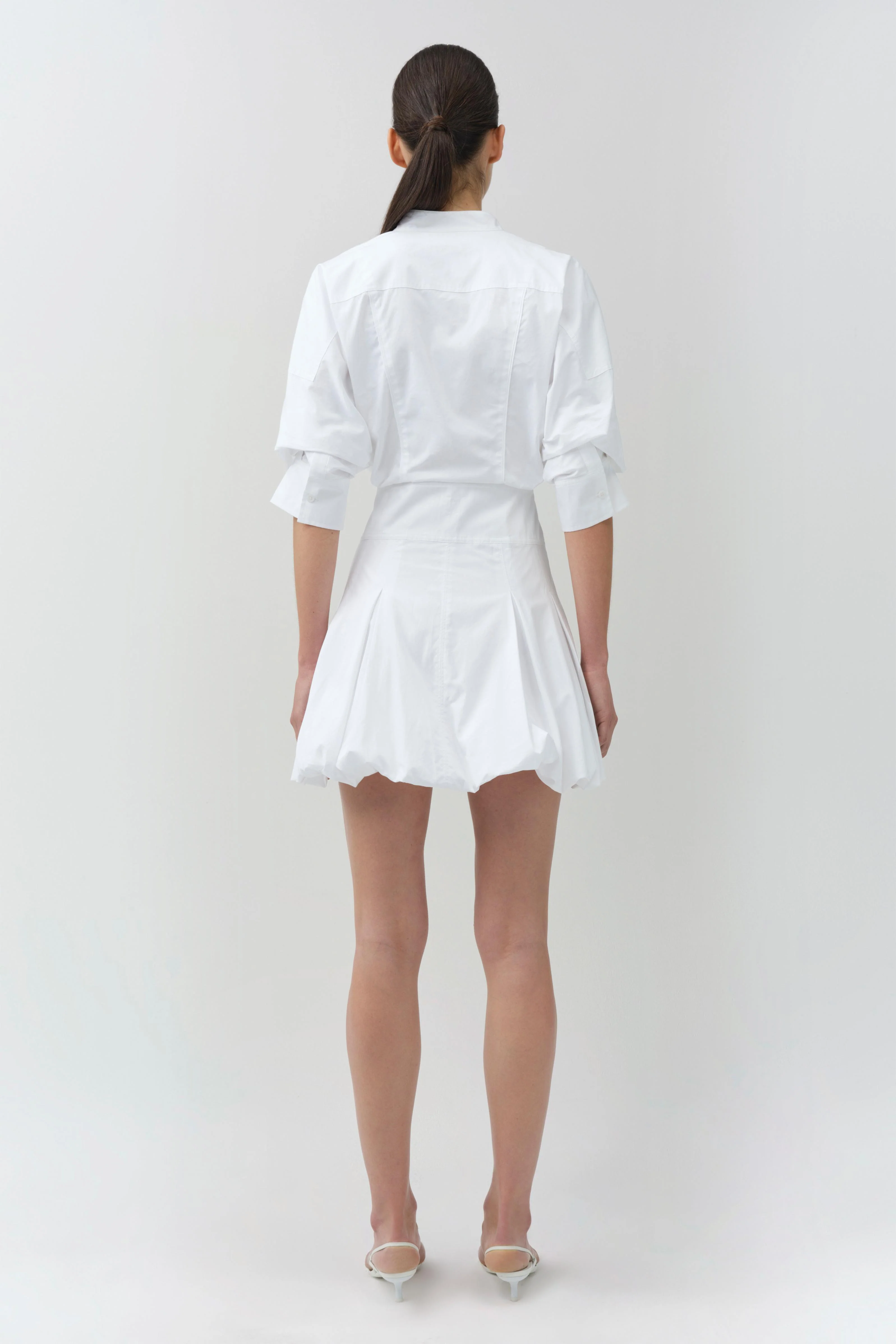 Simkhai - Effie Cotton Bubble Mini Dress - Image 5
