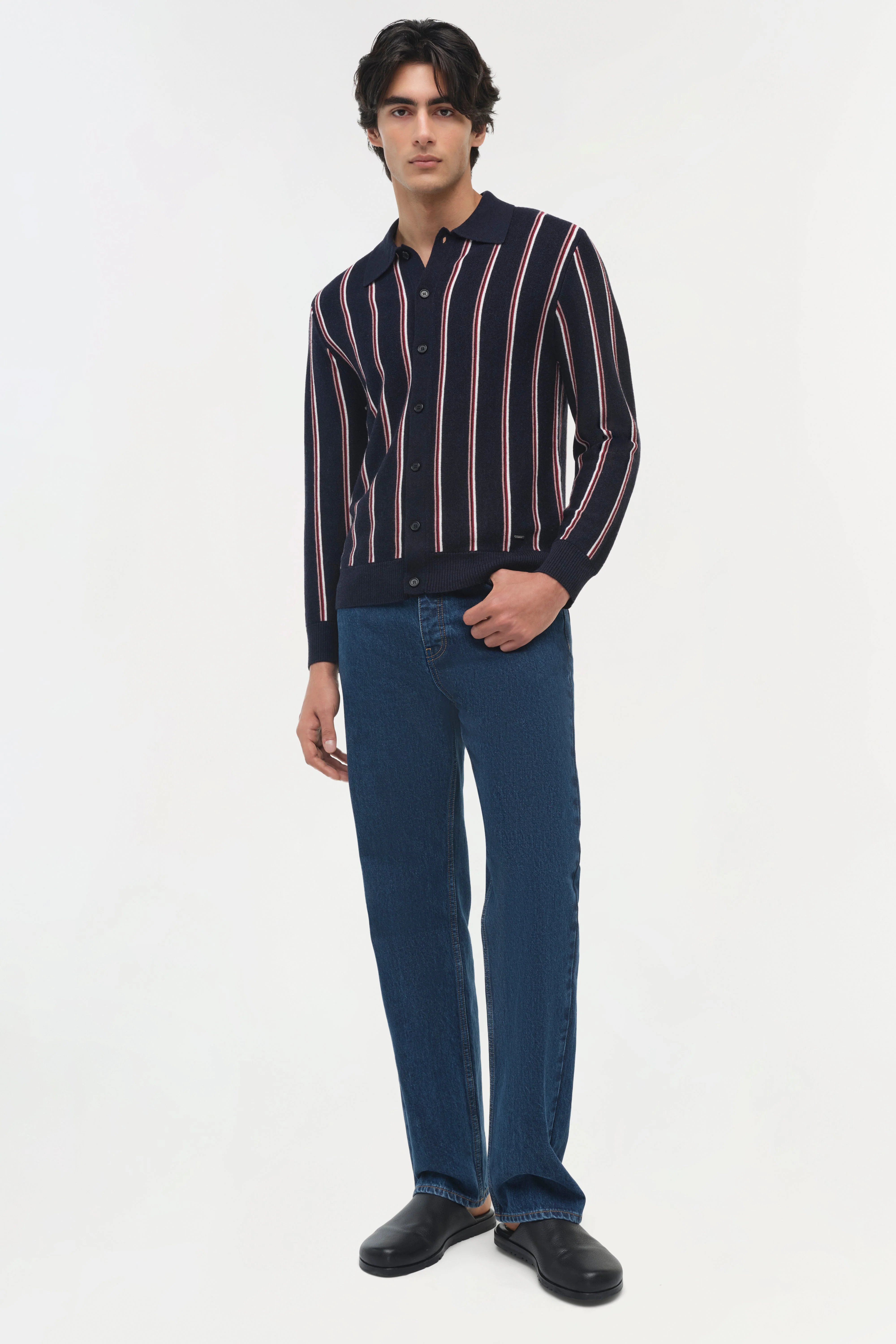 Simkhai - Elio Wool Collared Cardigan - Image 3